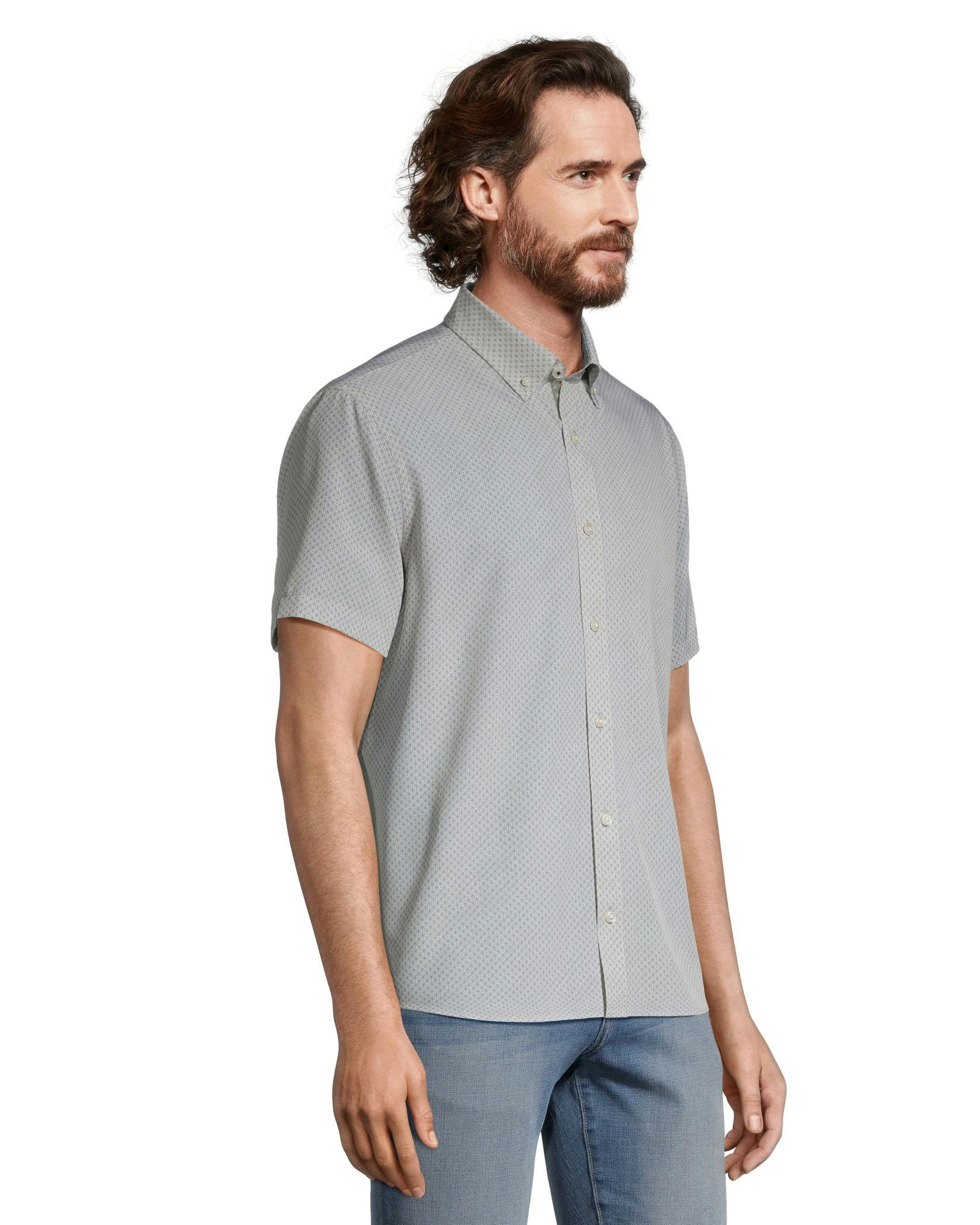 Denver Hayes Men's Hybrid 4 Way Stretch Shirt