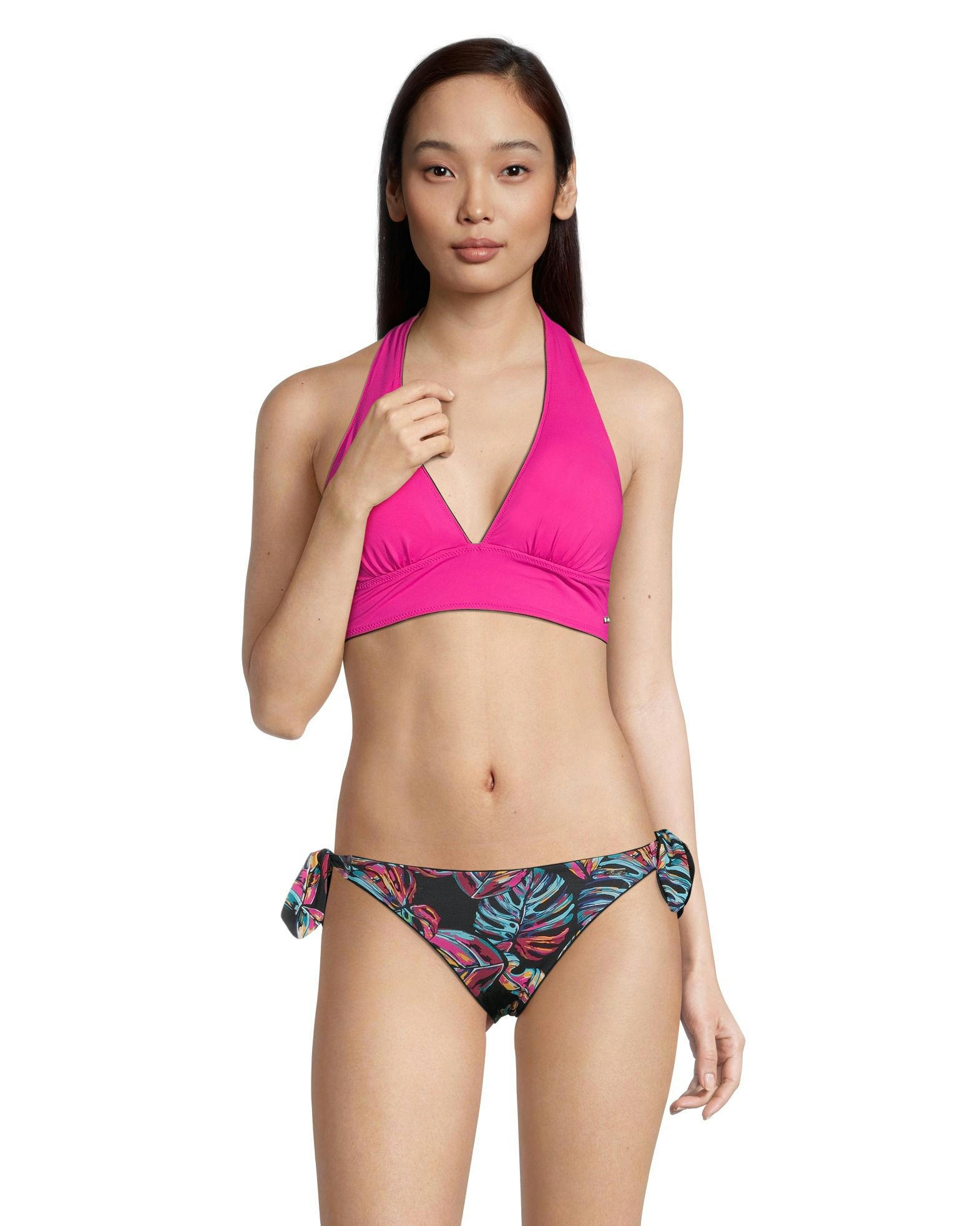 Women's Side Tie Reversible Bikini Swim Bottom