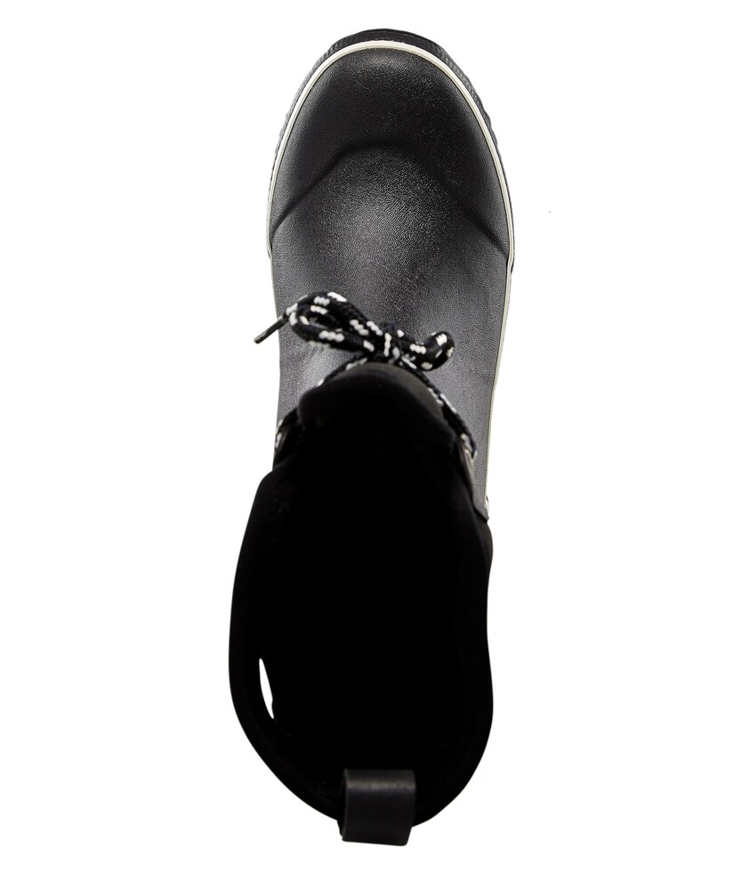 WindRiver Women's Hurricane Waterproof Mid Lace Up Neoprene Rain Boots - Black