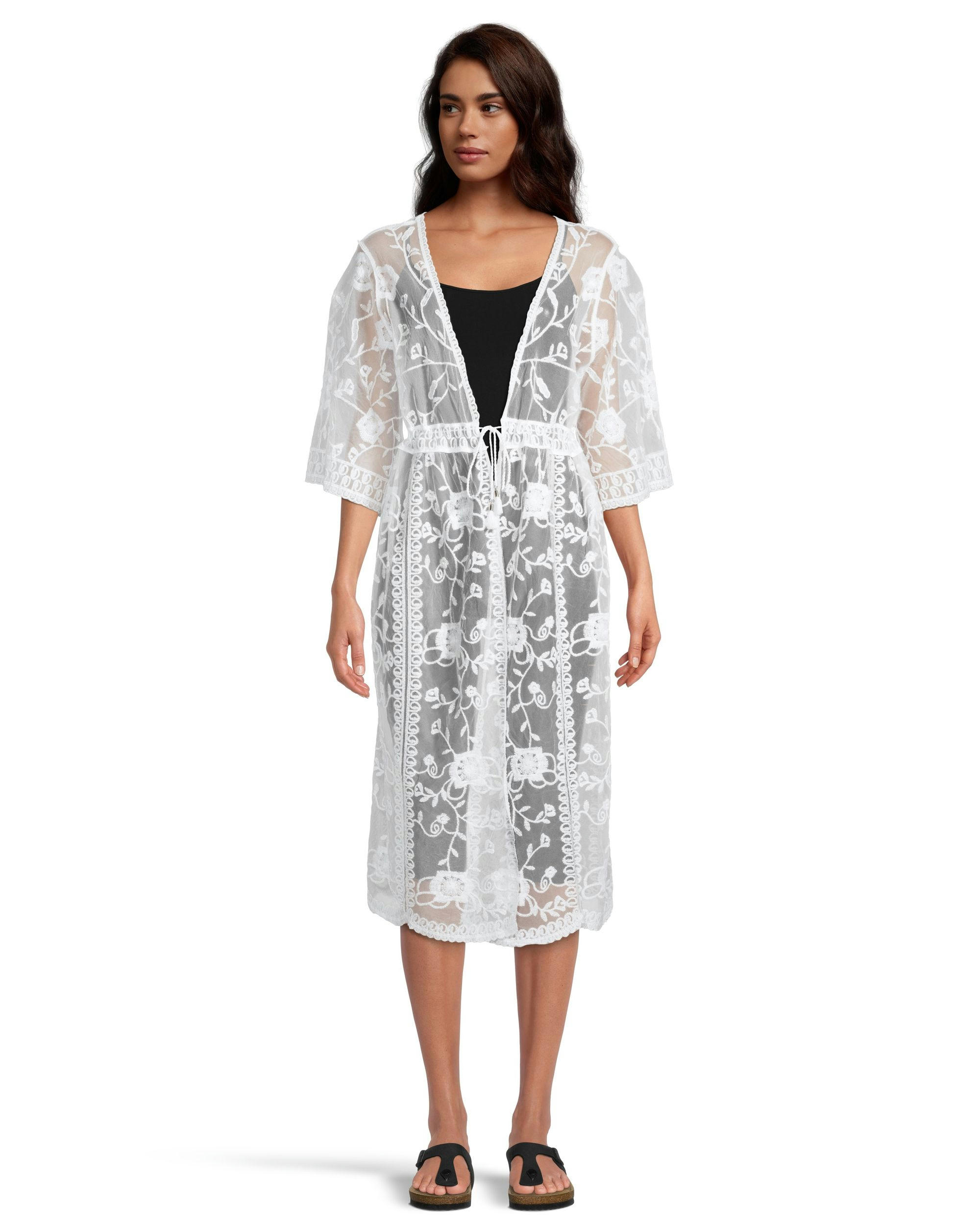 Women's Lace Edge Ruana