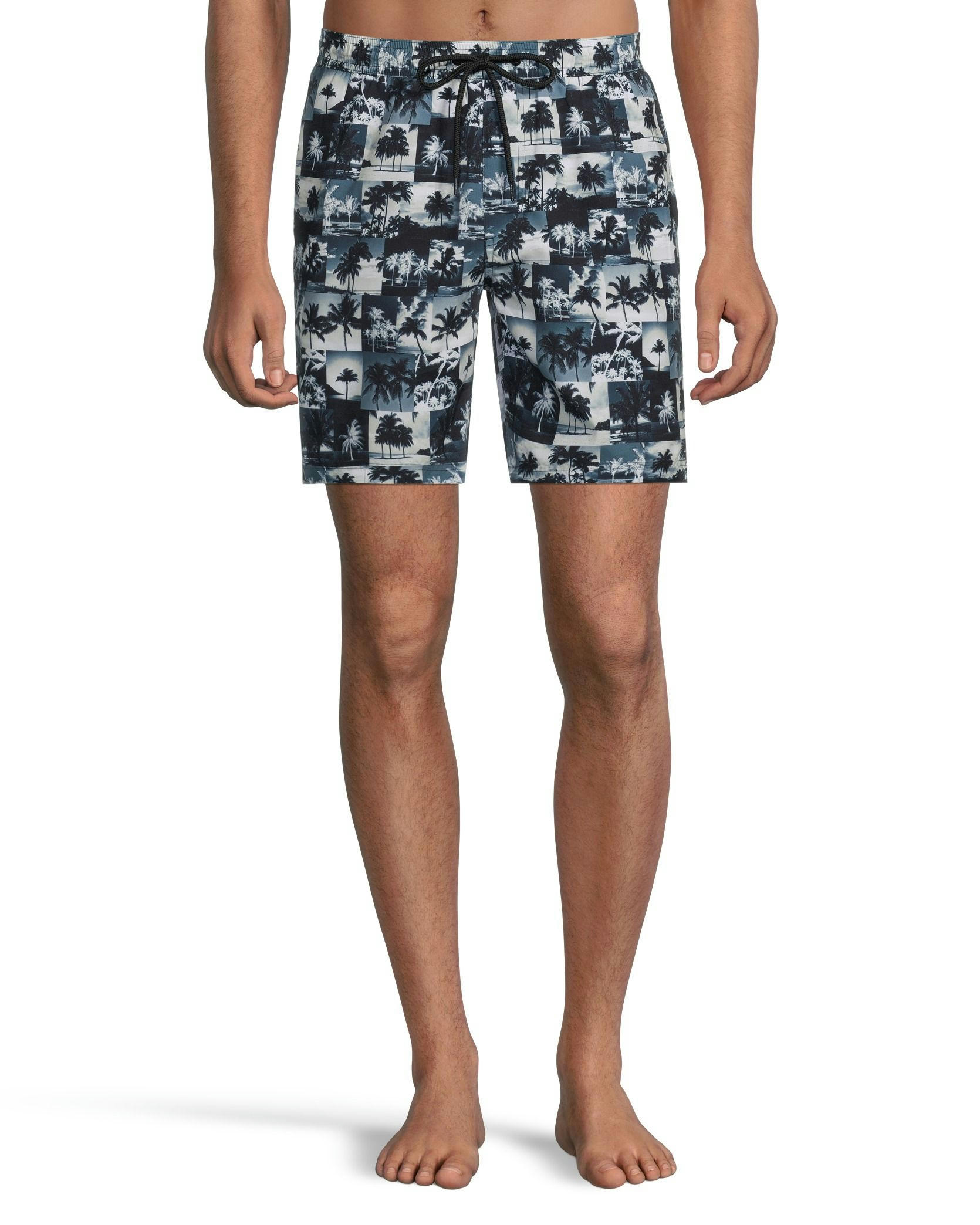 EXP Men's Camo Mid Rise Swim Shorts