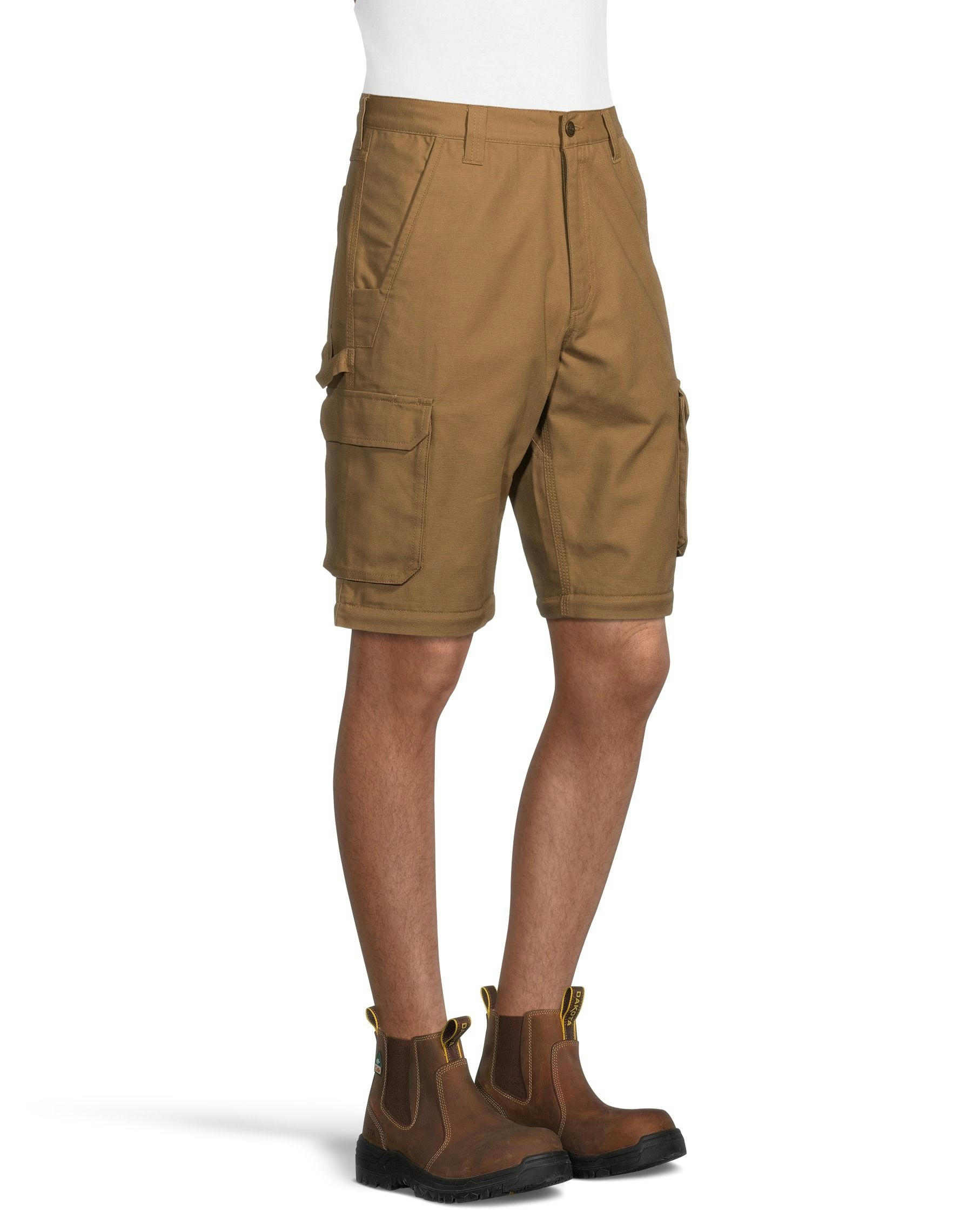 Men's Zip Leg Canvas Cargo Work Pants