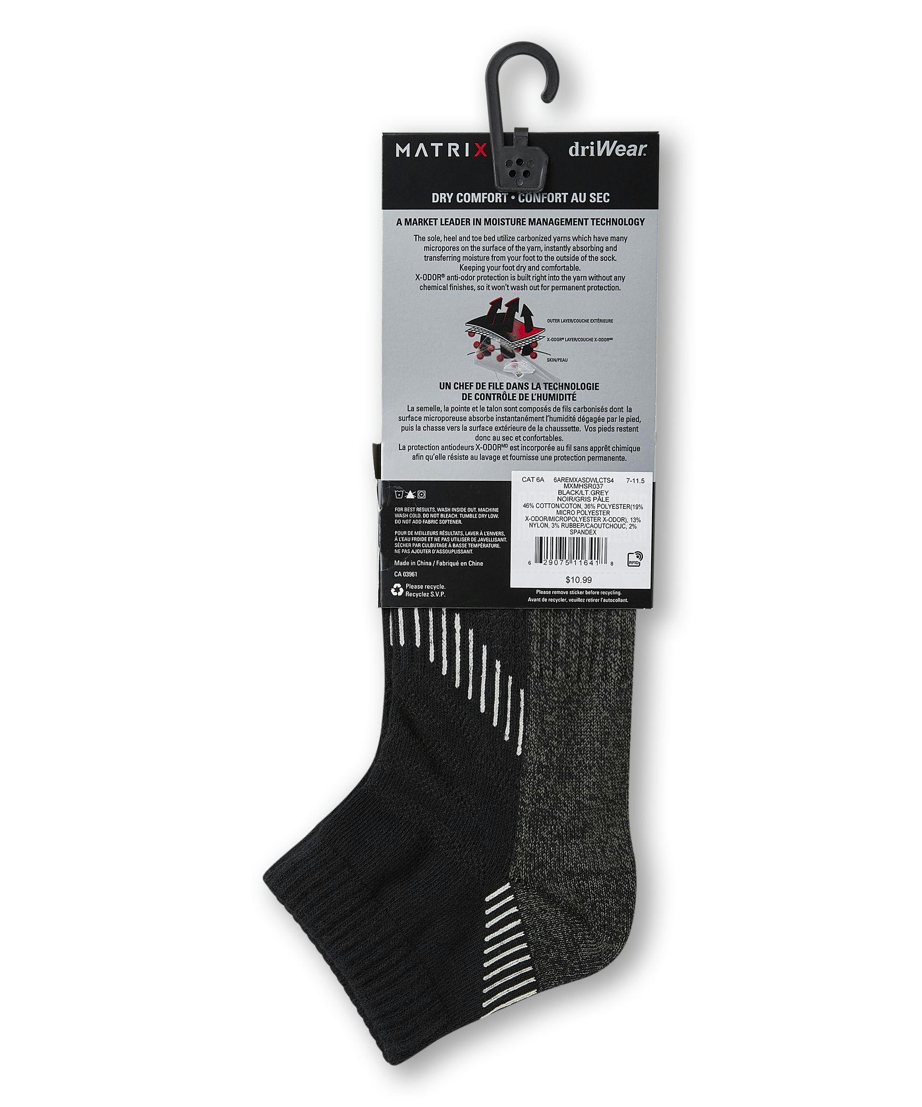 Matrix Men's Driwear Low Cut Thin Sport Socks