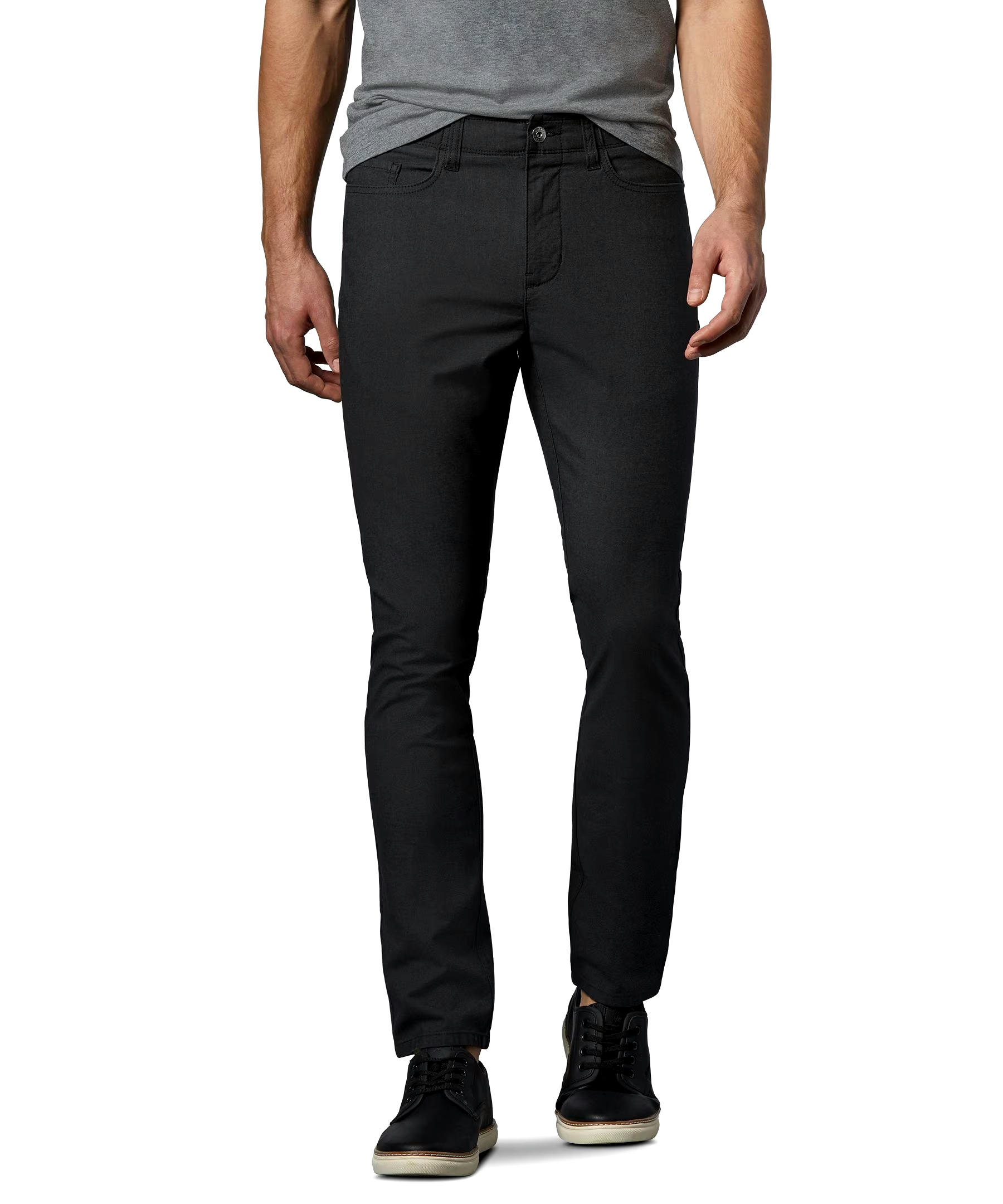 Denver Hayes Men's Stretch 5 Pocket Slim Chino Pants