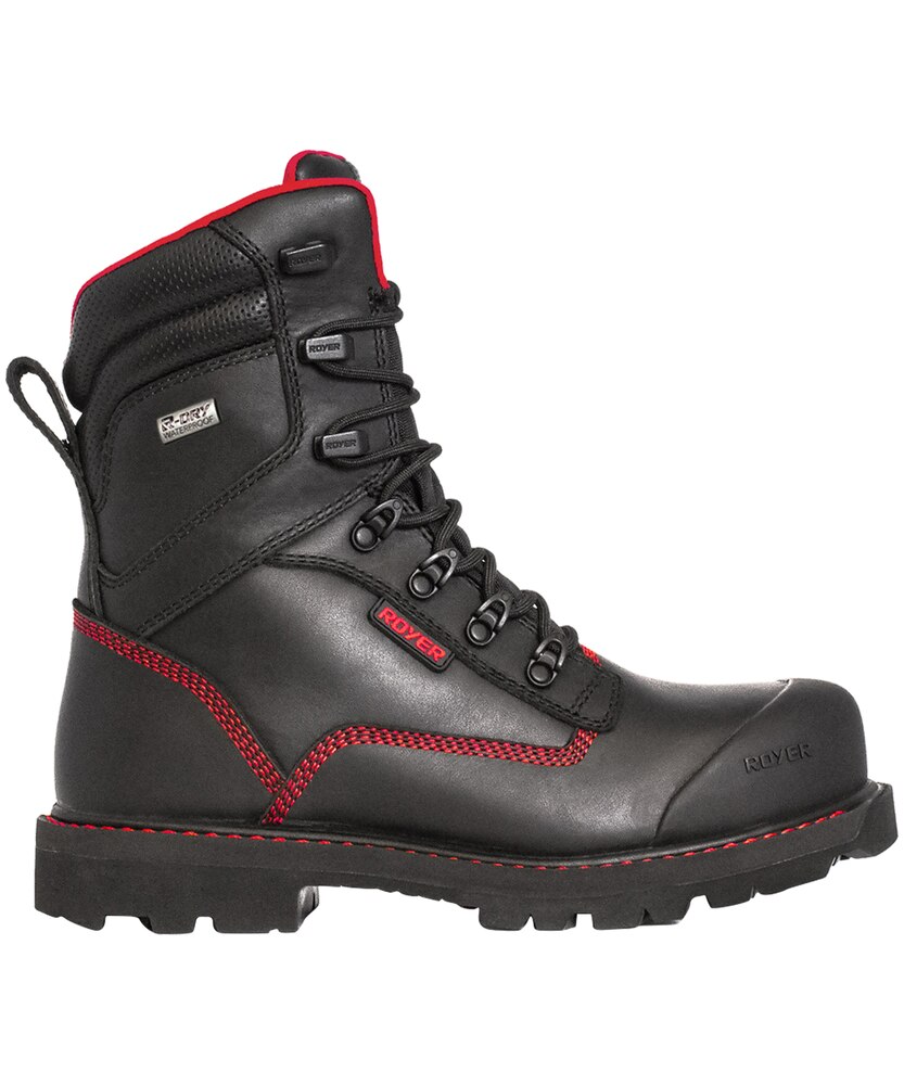 LP Royer Men's 8 Inch Revolt Megagrip Pro Composite Toe Composite Plate Waterproof Work Boots