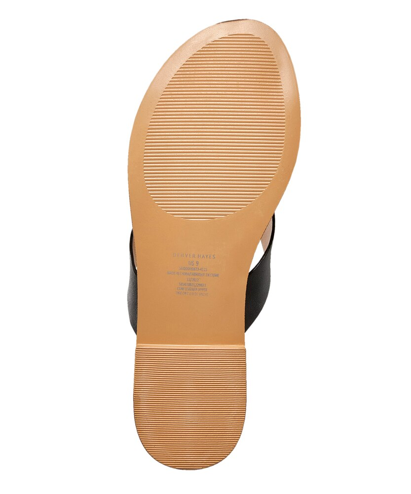 Women's Krystal Leather Flip Flop Sandals