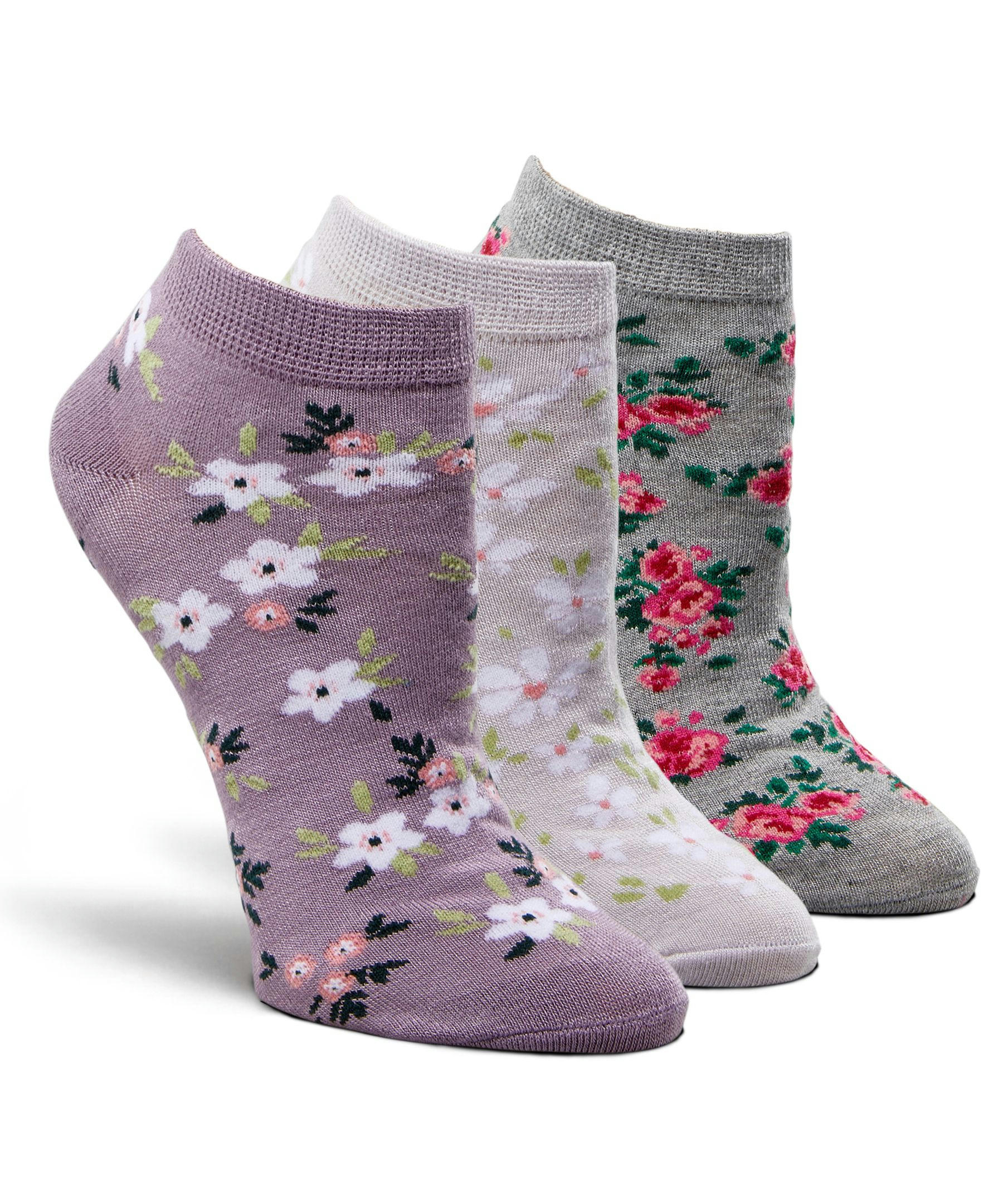 Denver Hayes Women's 3-Pack Bamboo Low Cut Socks