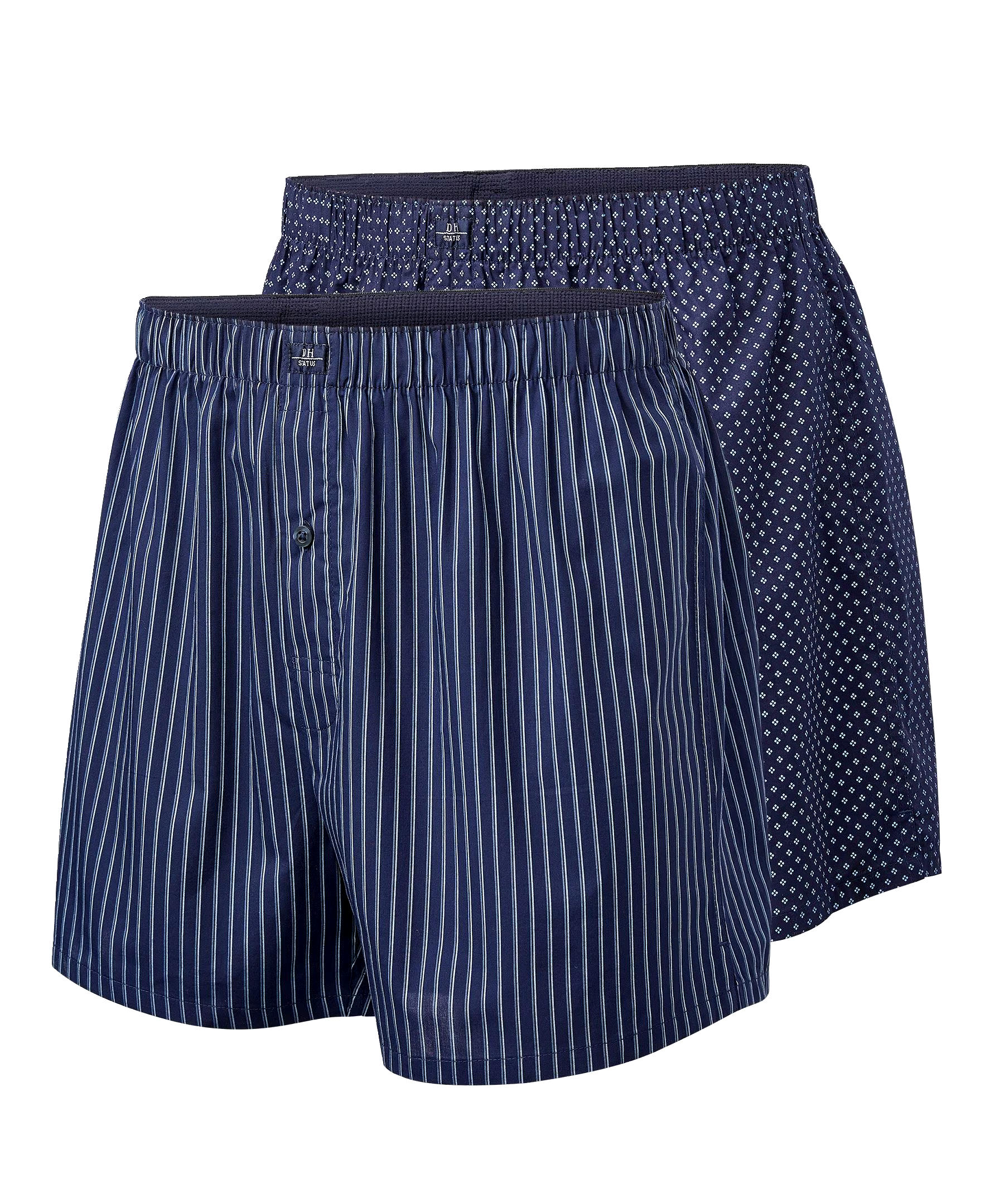 Denver Hayes Men's 2 Pack Woven Boxer