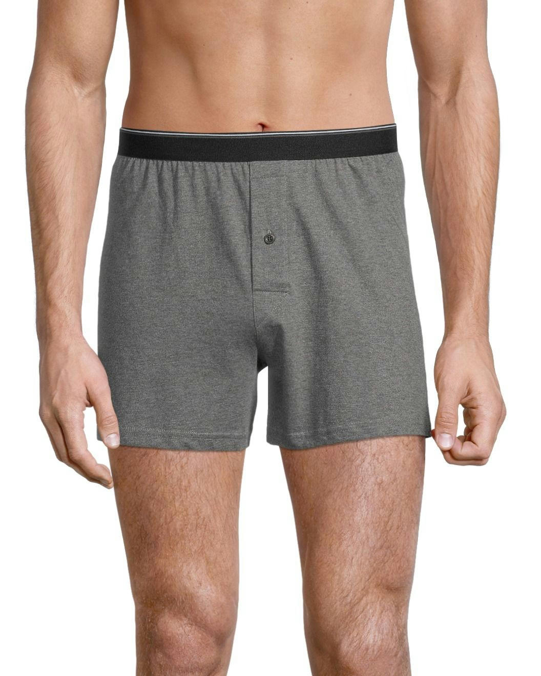 Denver Hayes Men's 2 Pack Yarn Dye Loose Fit Boxer Briefs