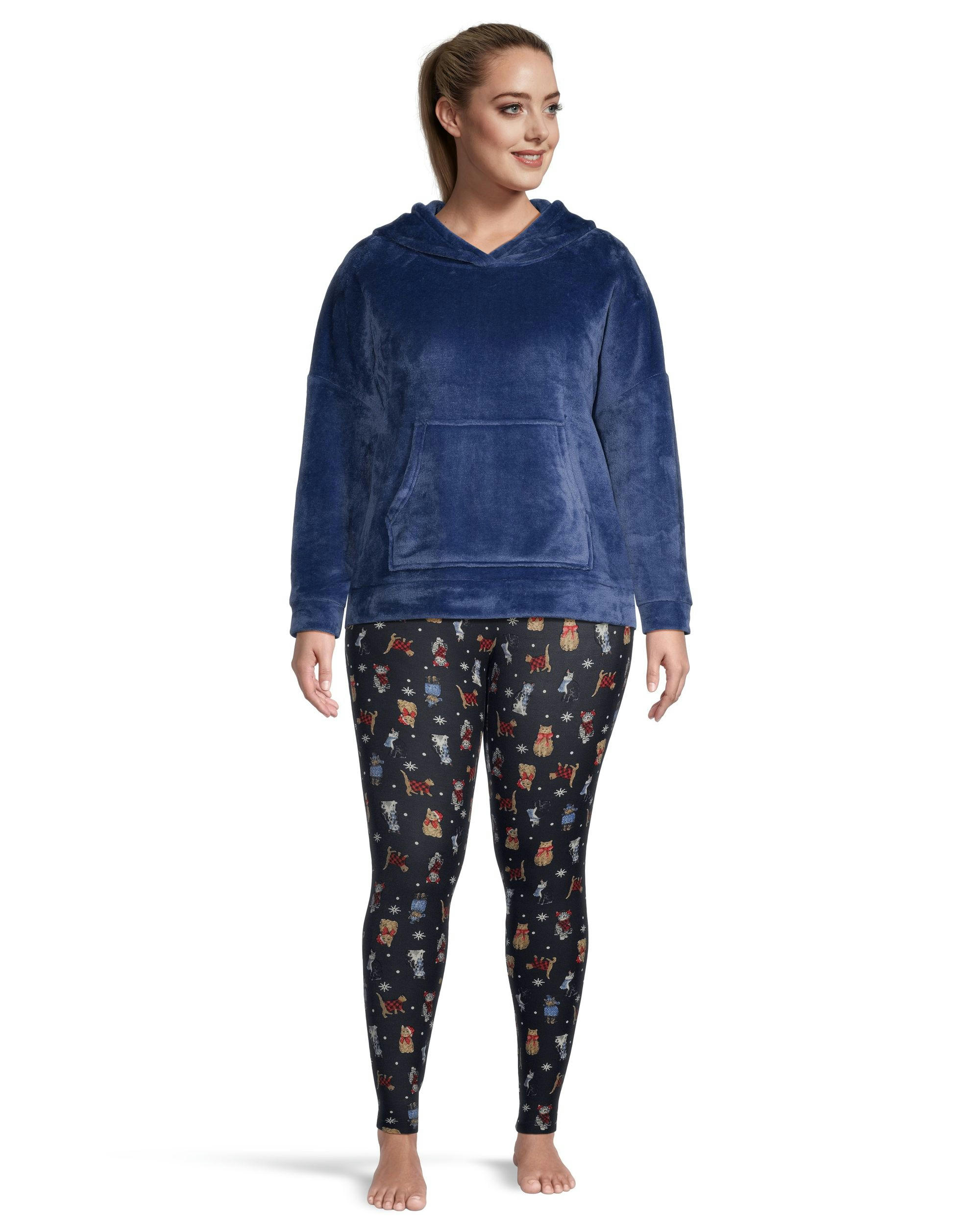 Denver Hayes Women's Holiday Print Lounge Leggings