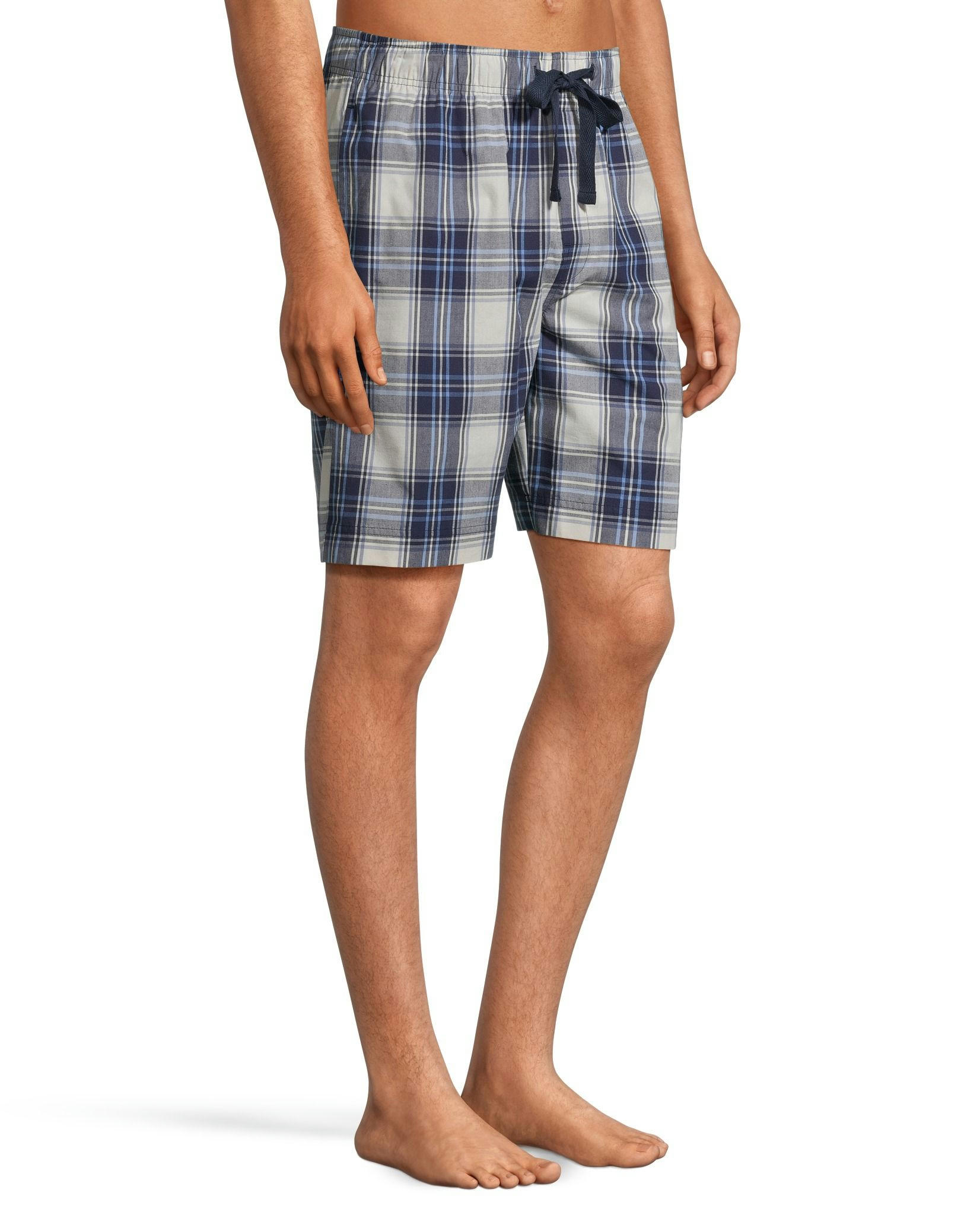 Denver Hayes Men's Woven Plaid Lounge Shorts