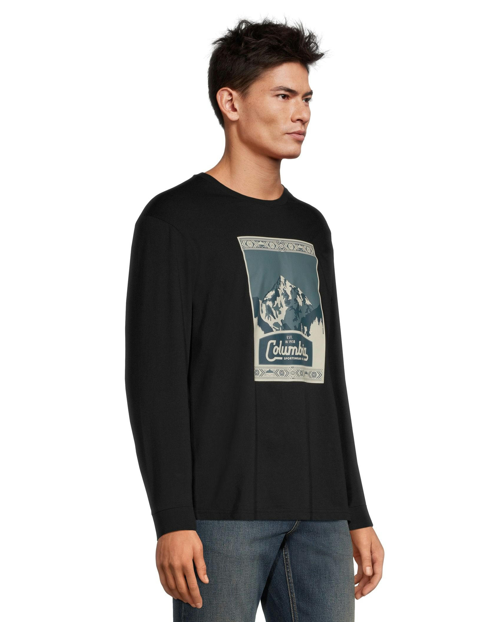 Columbia Men's Rockaway River Long Sleeve Graphic T Shirt