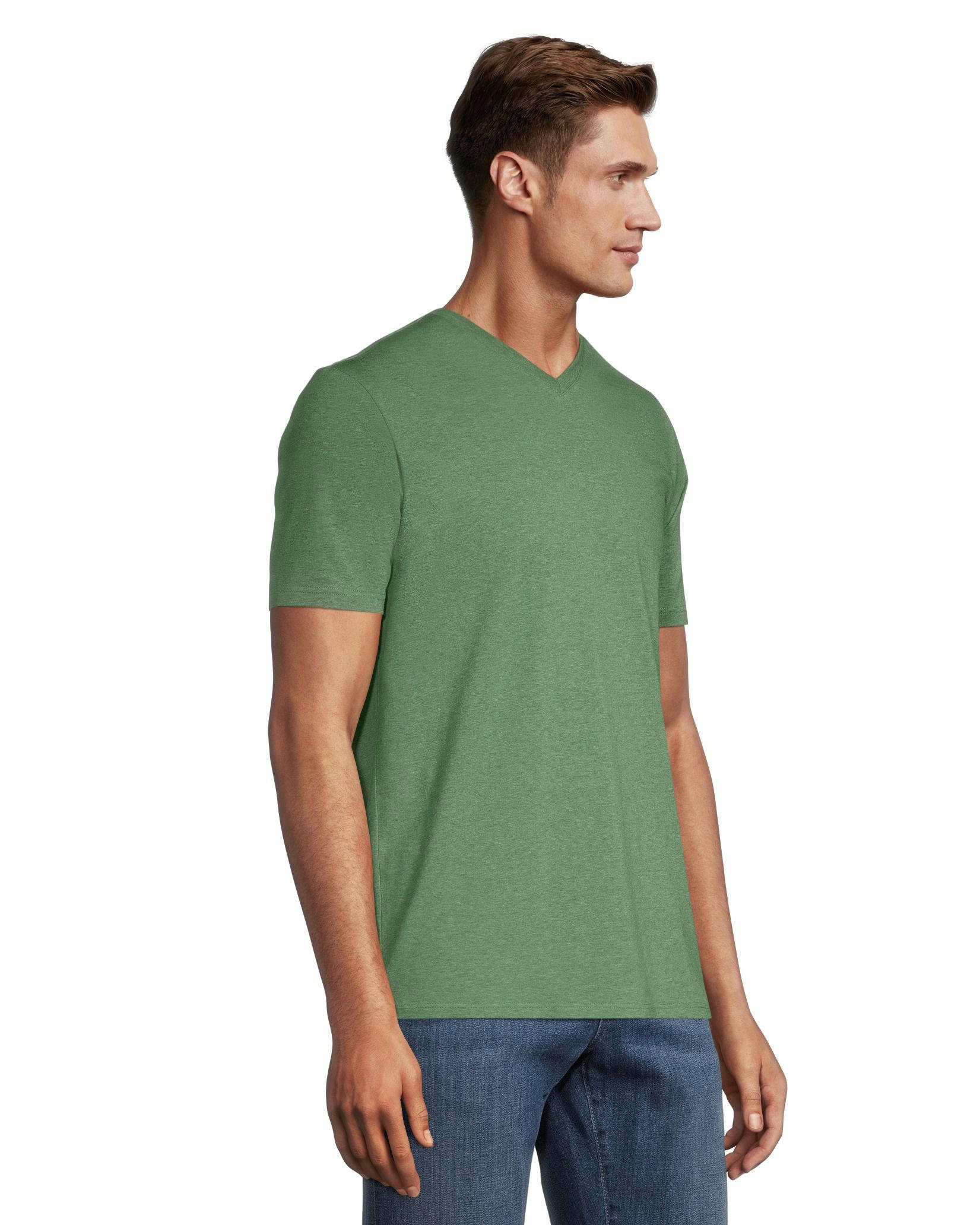 Denver Hayes Men's Stretch Modern Fit V-Neck T-Shirt