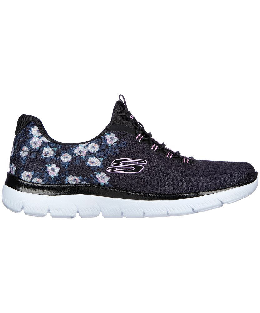 Skechers Women's Summits Floral Bungee Slip On Shoes