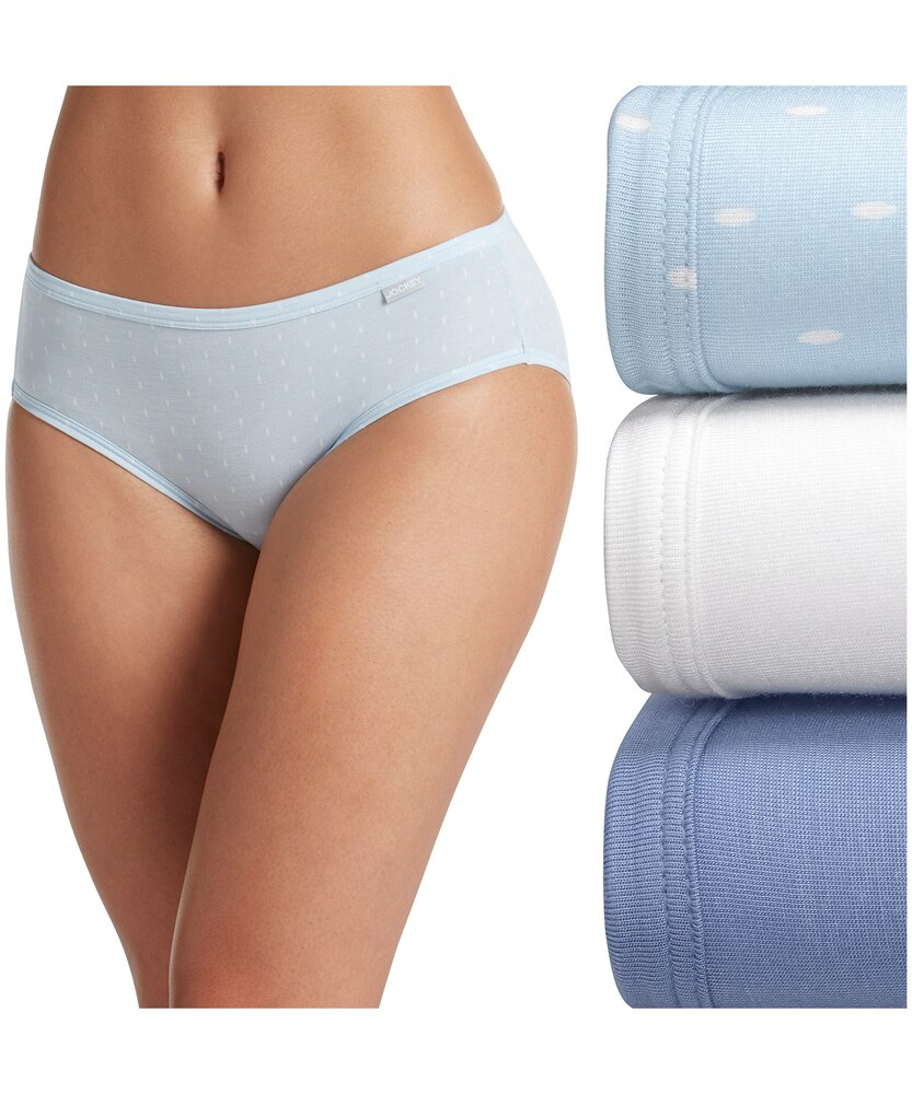 Jockey Women's 3 Pack Elance Supersoft Bikini Cut Underwear
