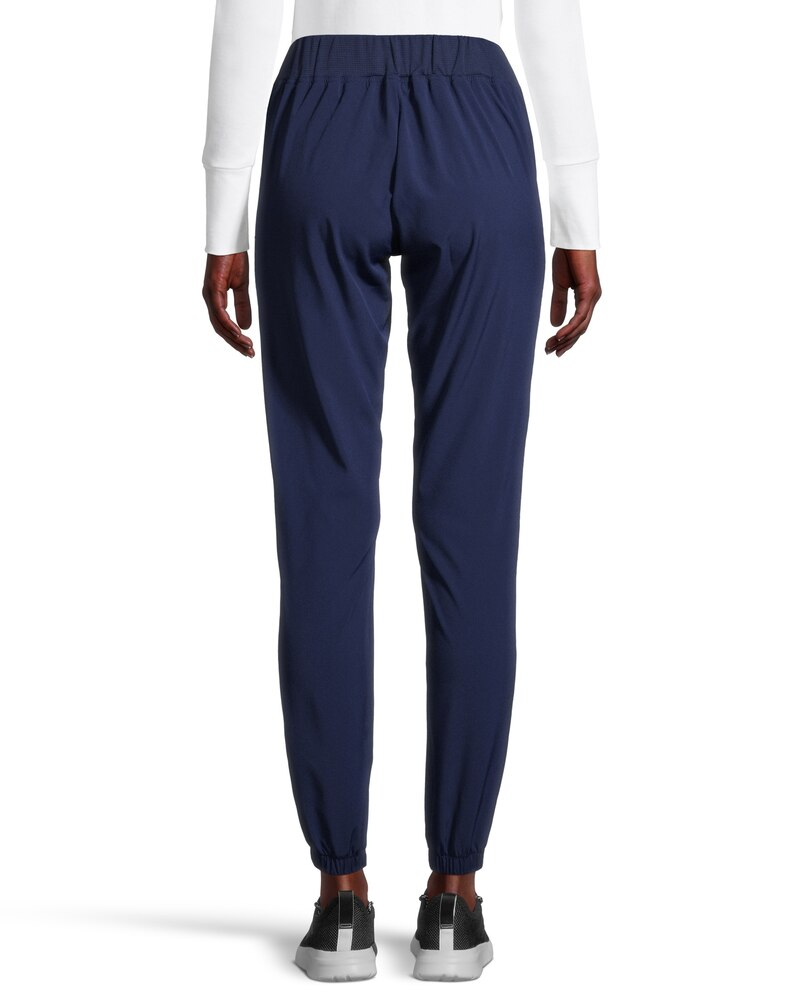 Scrubletics Women's Jogger Fit Drawstring Elastic Stretch Waist Scrub Pants - Blue