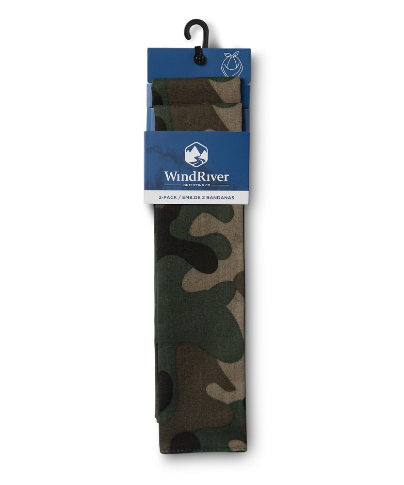 WindRiver Unisex 2 Pack Cotton Bandanas