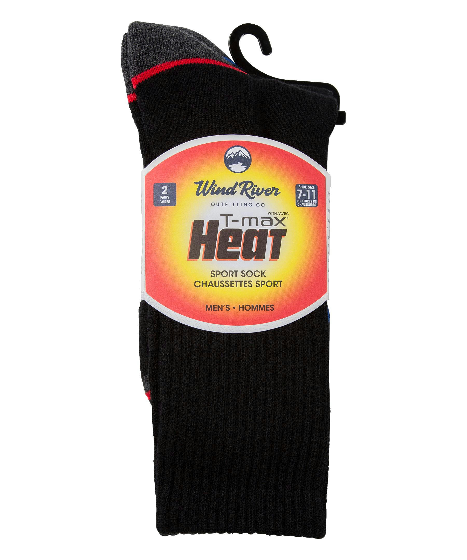 WindRiver Men's T-Max 2 Pack Sport Socks