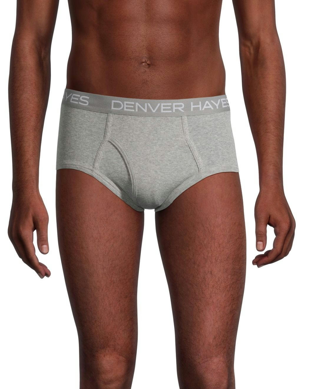 Denver Hayes Men's 3 Pack Solid Basic Briefs Underwear