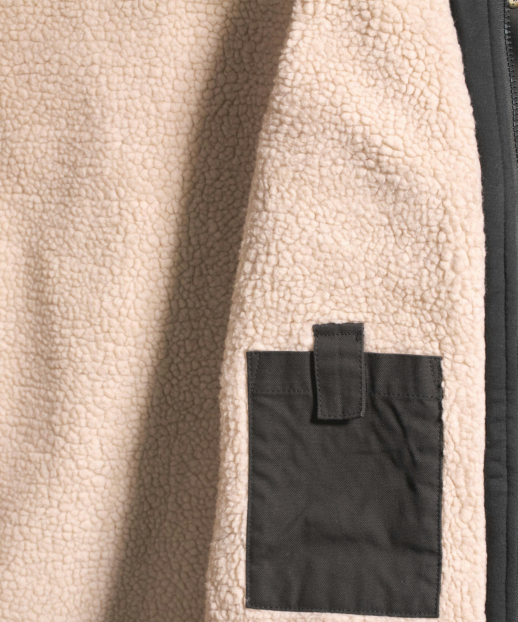 Dakota WorkPro Series Men's Washed Canvas Sherpa Lined Hooded Jacket