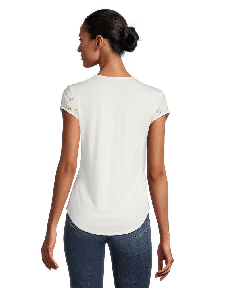 Women's Printed V-Neck Blouse