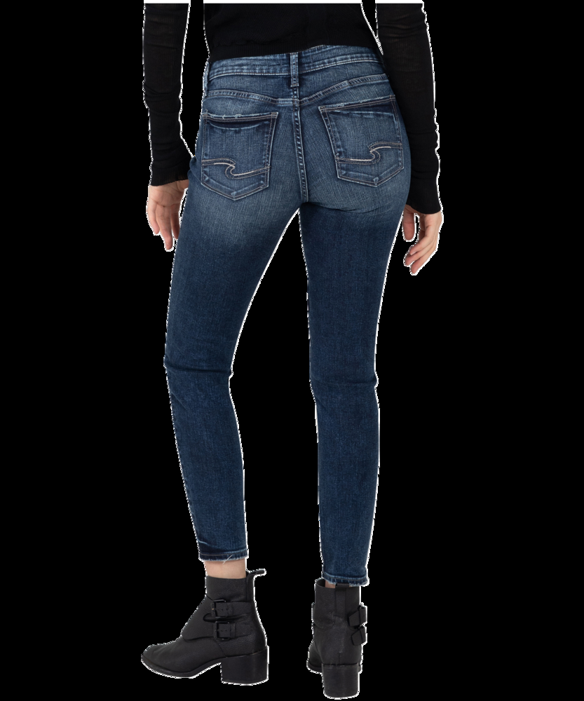Silver Women's Elyse Skinny Jeans - Dark Indigo