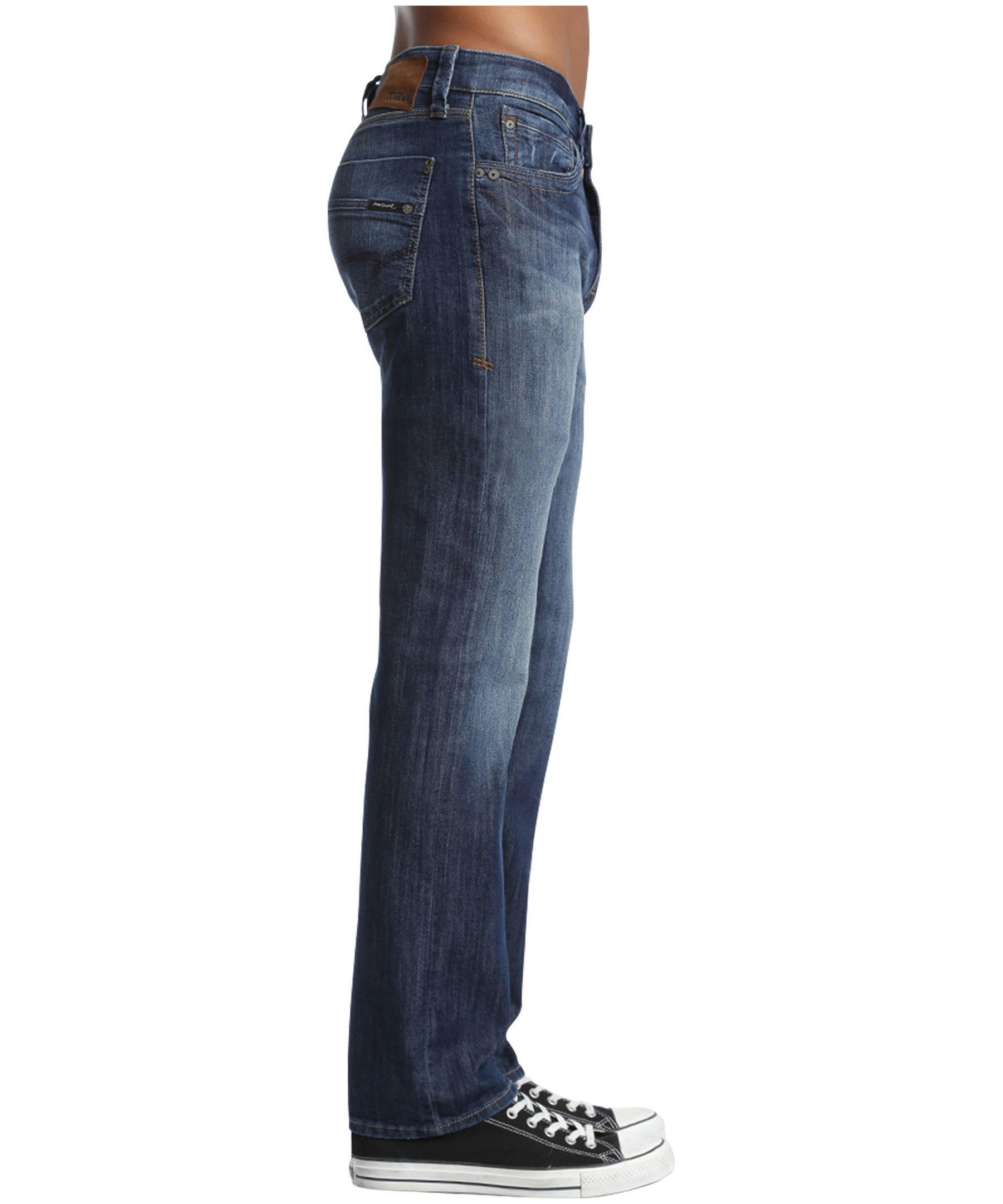 Mavi Men's Zach Straight Leg  Jeans - Medium Wash