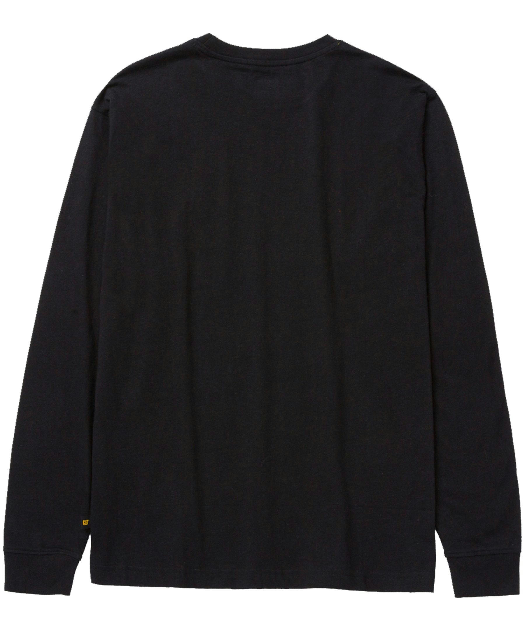 CAT Trademark Banner Long Sleeve Cotton T Shirt