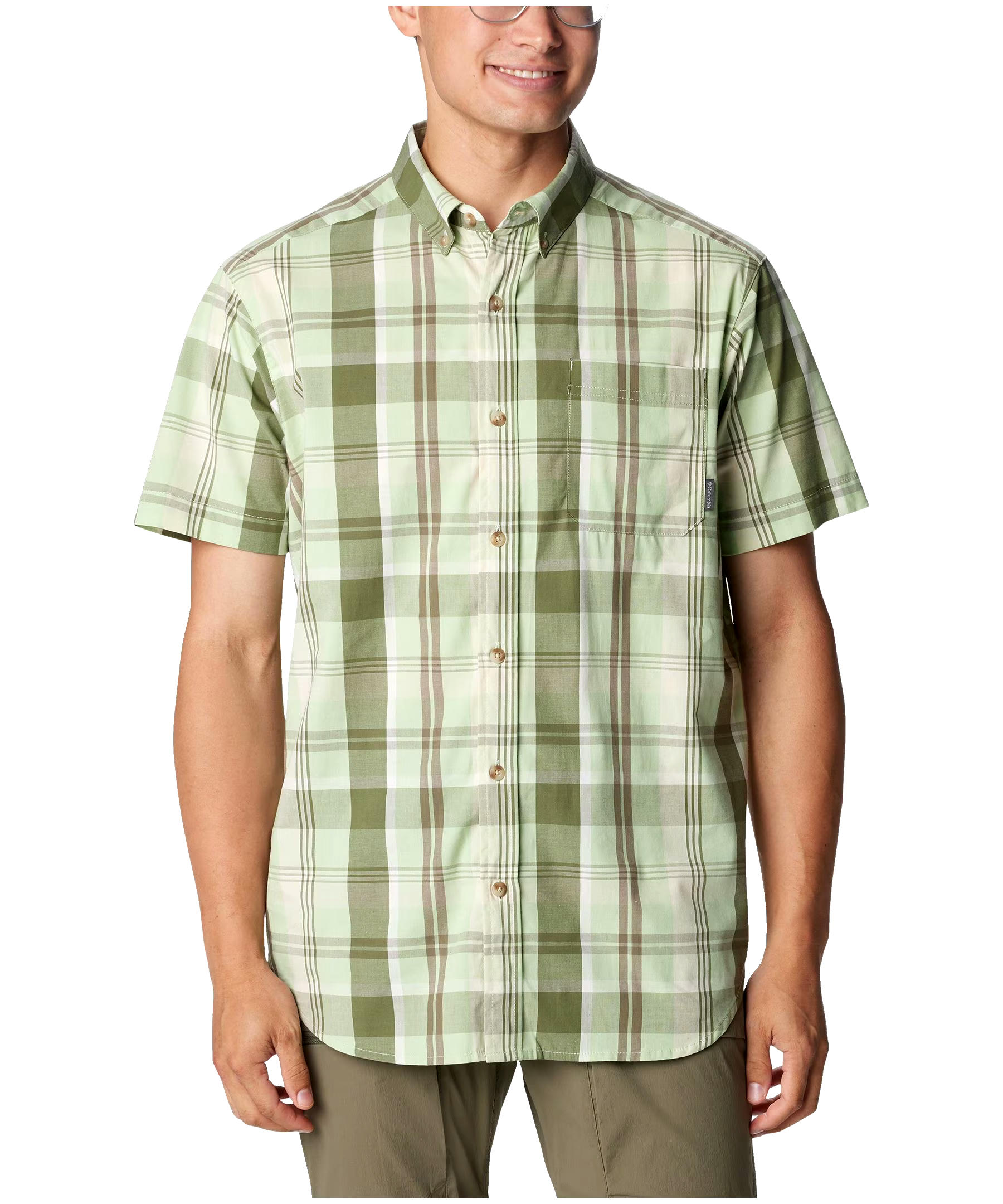 Columbia Men's Rapid Rivers Short Sleeve Plaid Shirt