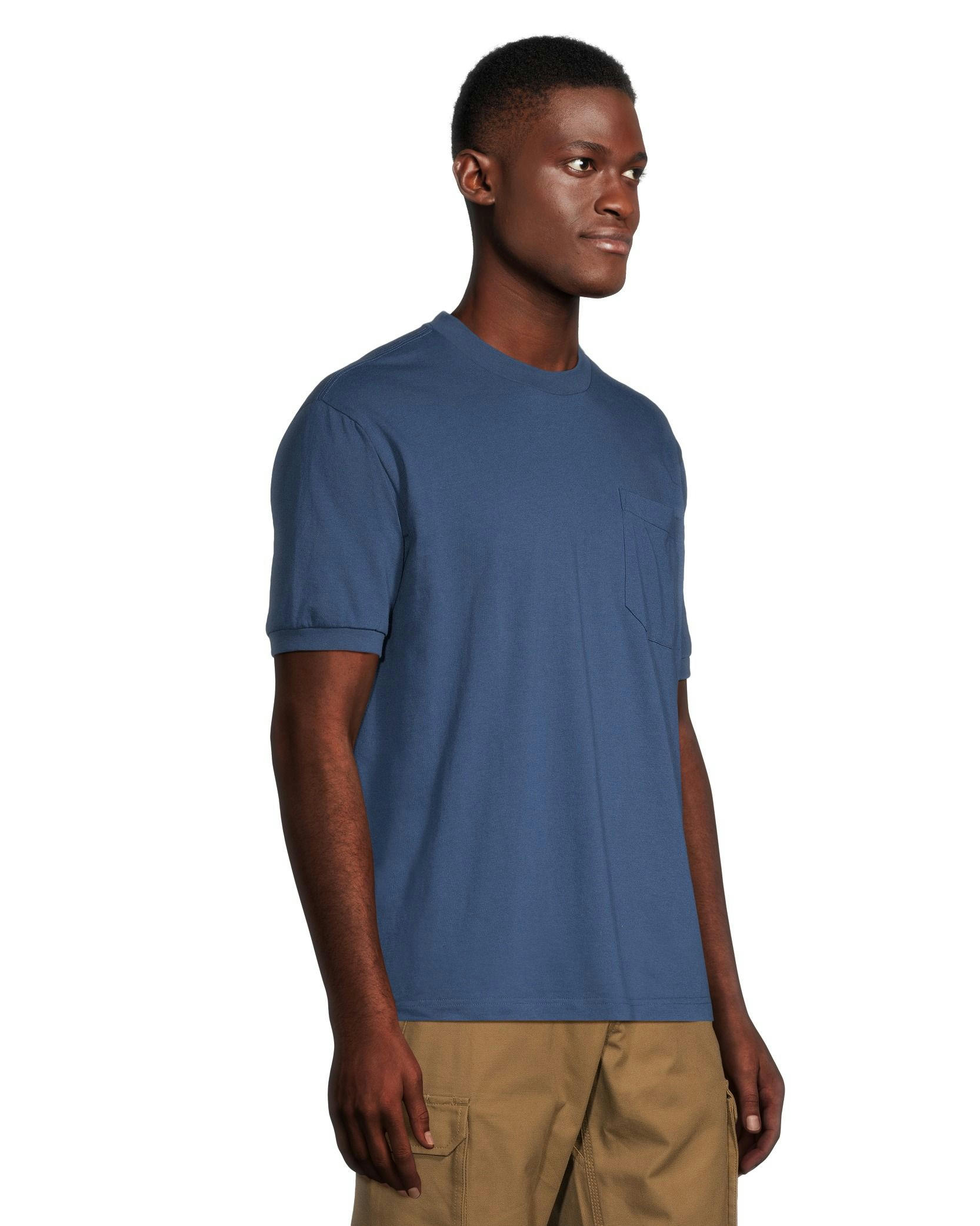 Aggressor Men's Crewneck Short Sleeve Solid Work T-Shirt With FRESHTECH