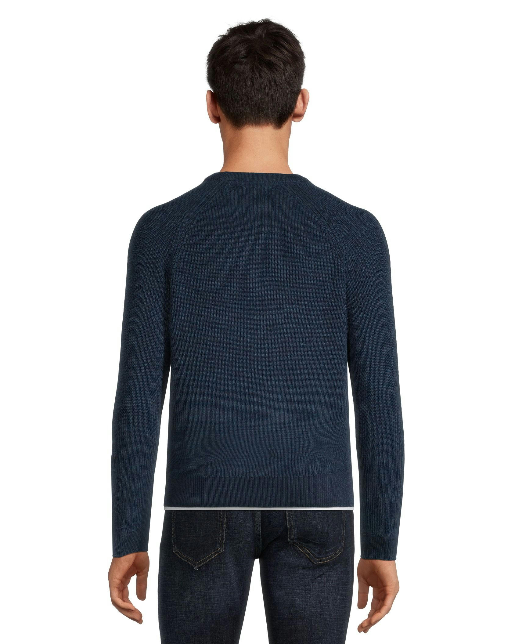 Denver Hayes Men's Shaker Stitch Crewneck Sweater