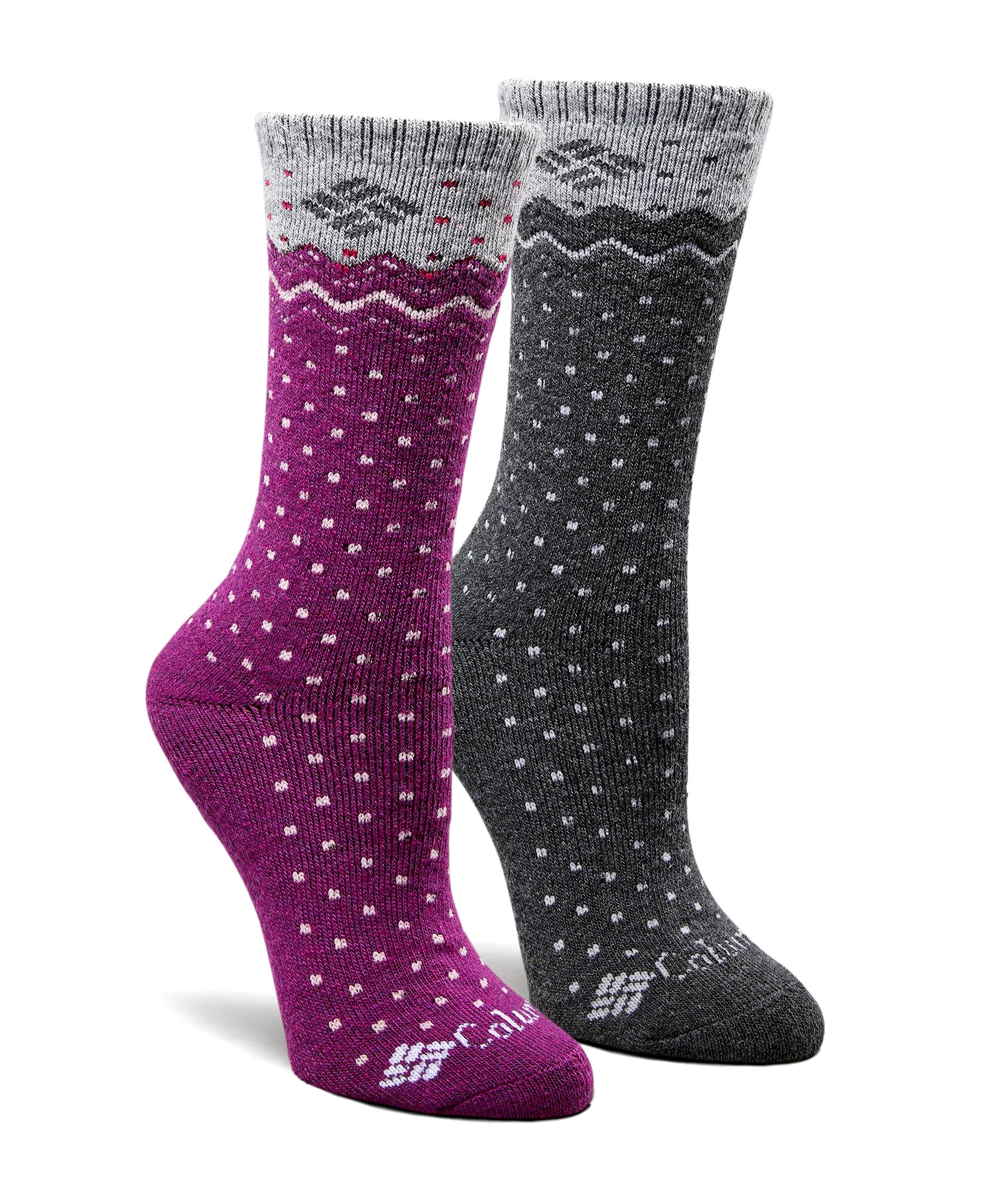 Columbia Women's 2 Pack Wool Blend Crew Socks