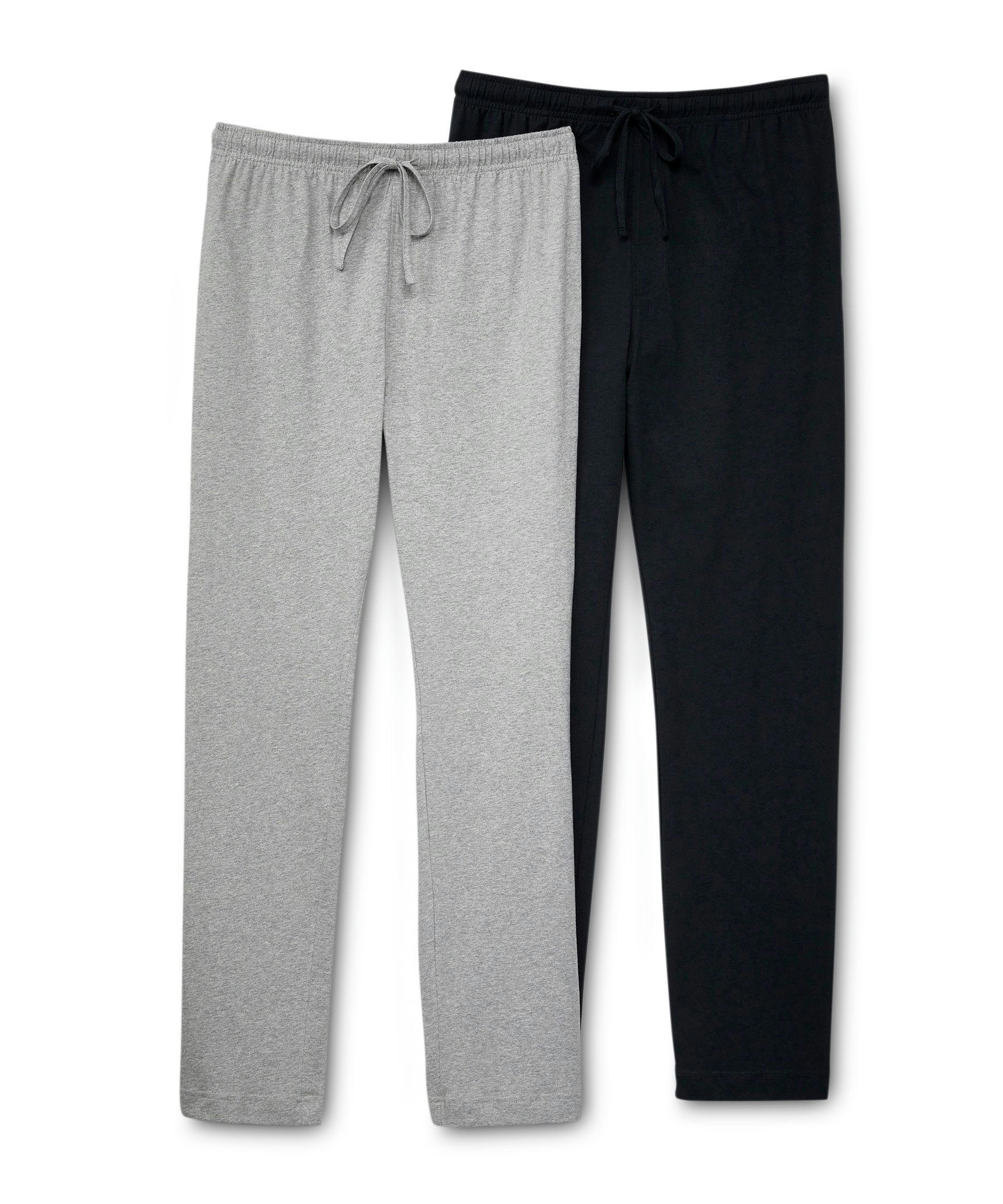 Denver Hayes Men's 2 Pack Jersey Lounge Pants