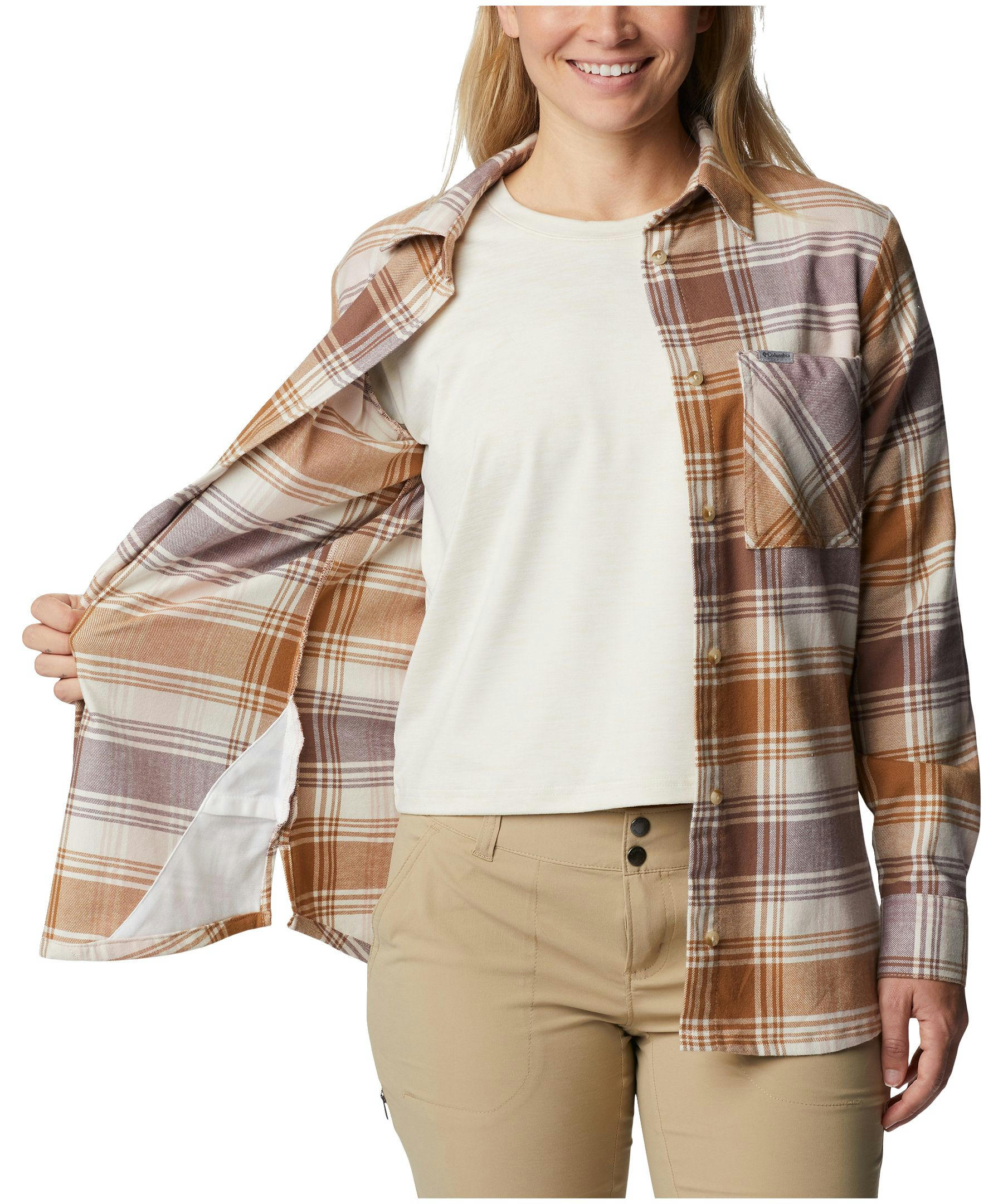 Columbia Women's Calico Basin Classic Long Sleeve Flannel Shirt