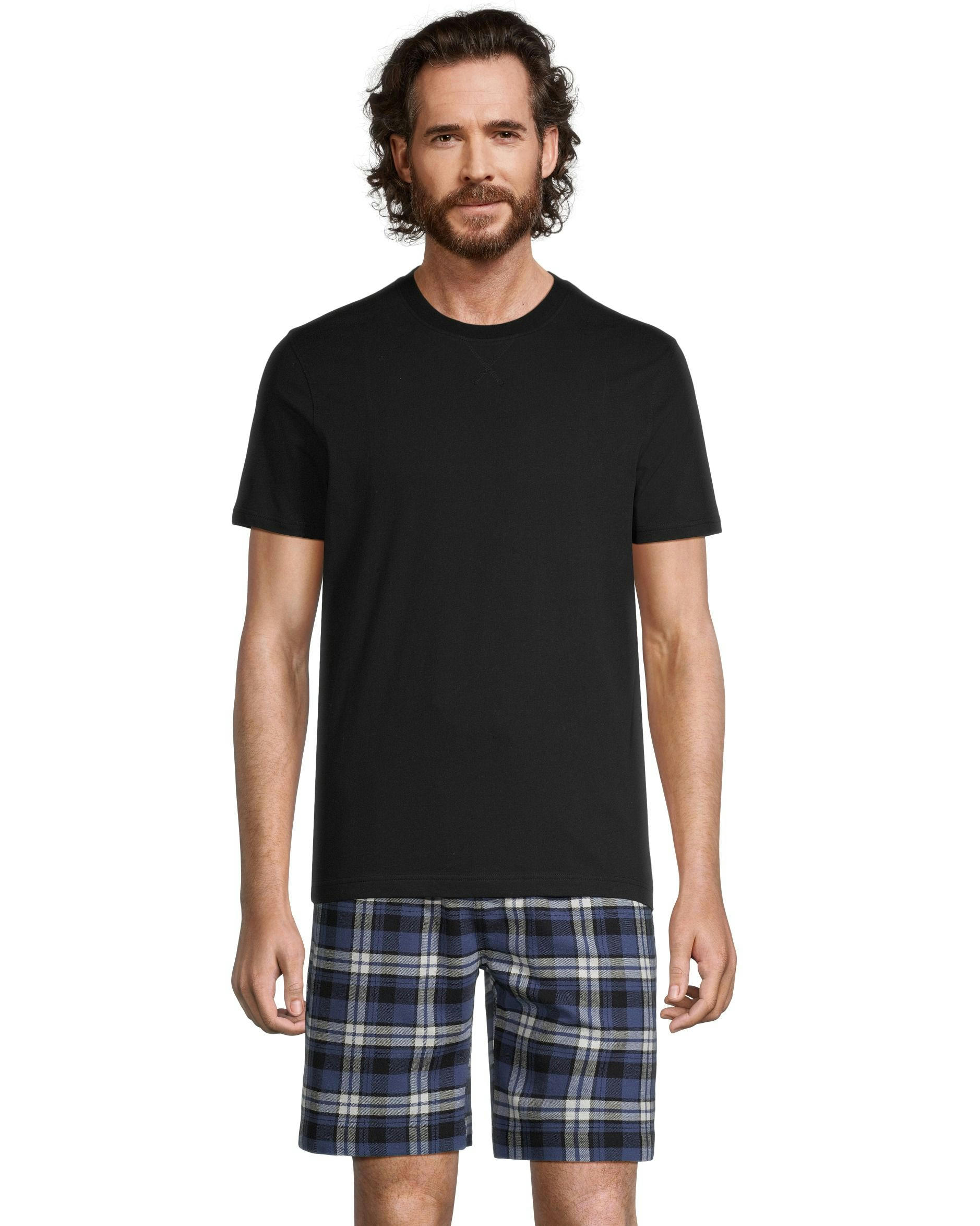 Denver Hayes Men's Woven Short and T Shirt Set