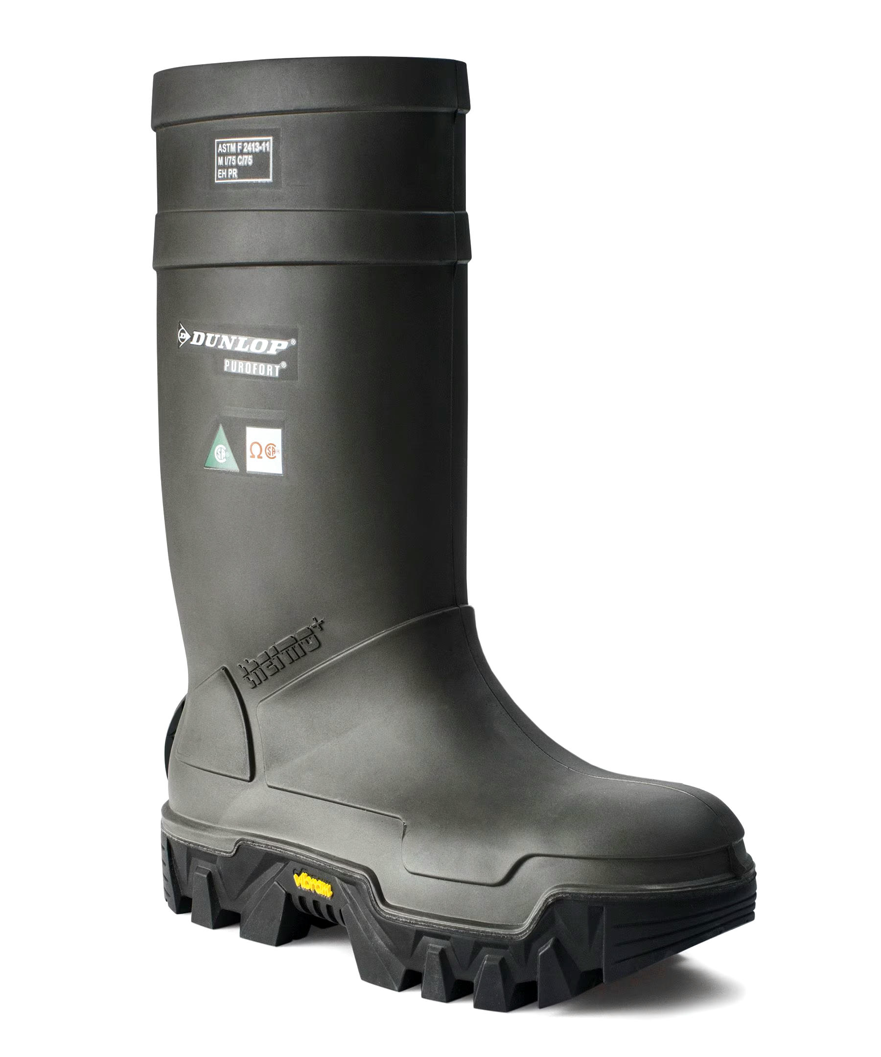 Dunlop Men's Steel Toe Steel plate Purofort Explorer Safety Boots with Vibram Sole