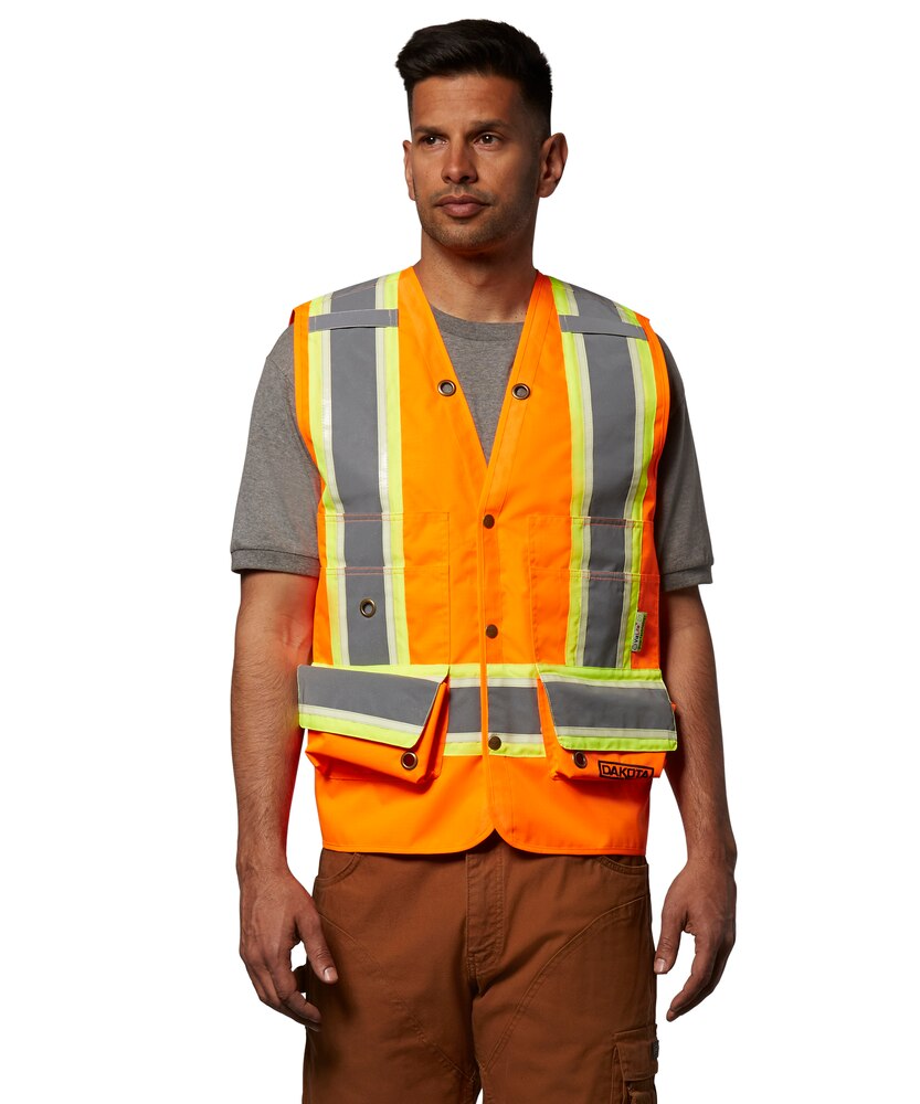Dakota WorkPro Series Men's VizLite DT Class 2 300D Surveyor's Vest