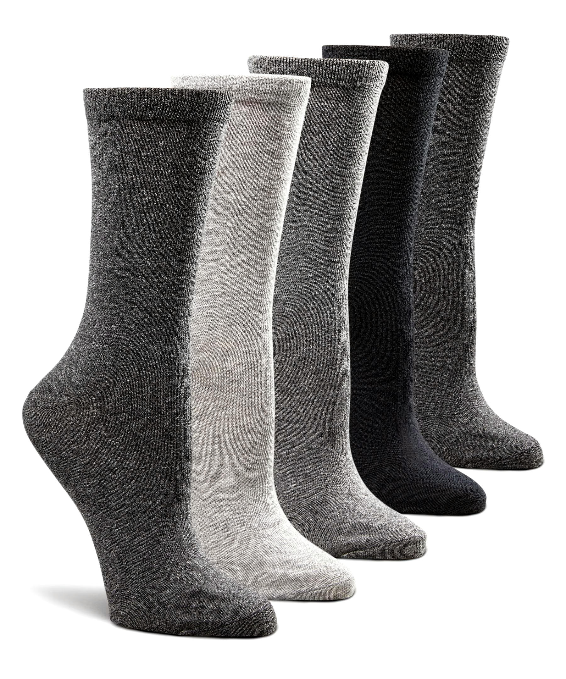 Denver Hayes Women's 5 Pack Freshtech Crew Socks