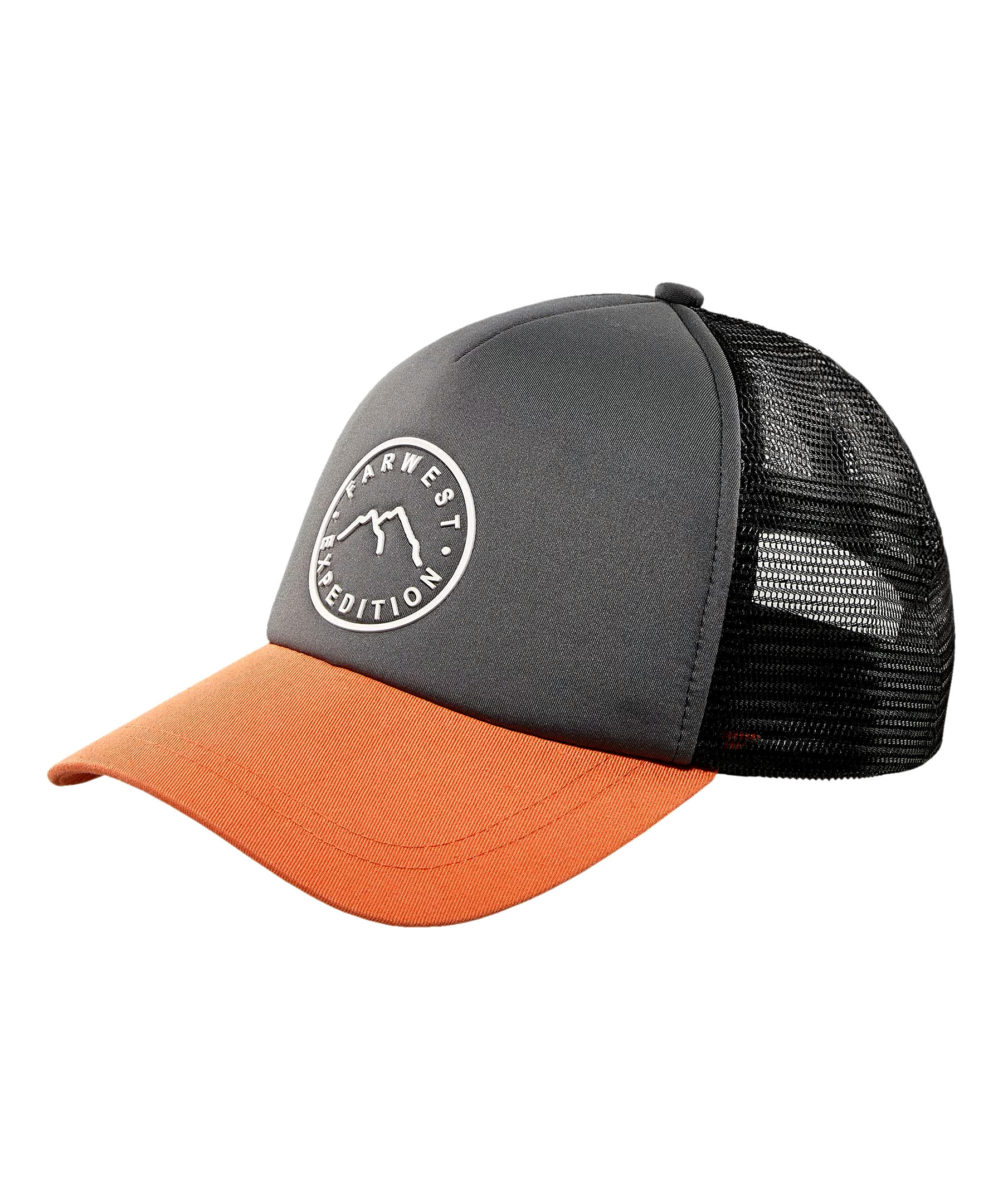 FarWest Men's Raised Rubber Print Ball Cap