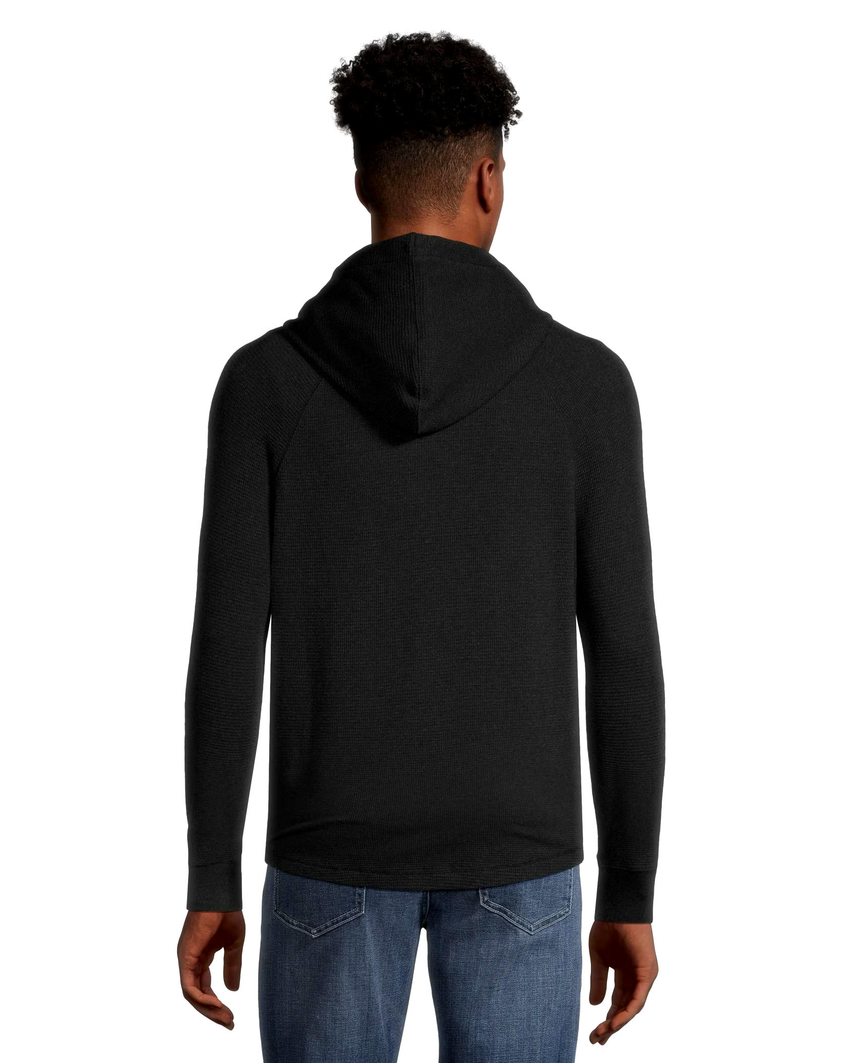 Denver Hayes Men's Long Sleeve Waffle Raglan Hoodie