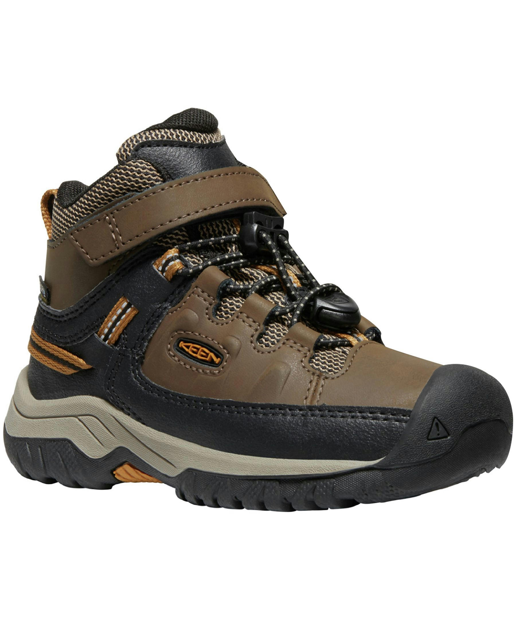 Keen Canada Outdoor Boys' Preschool Targhee Waterproof Mid Hiking Boots Brown