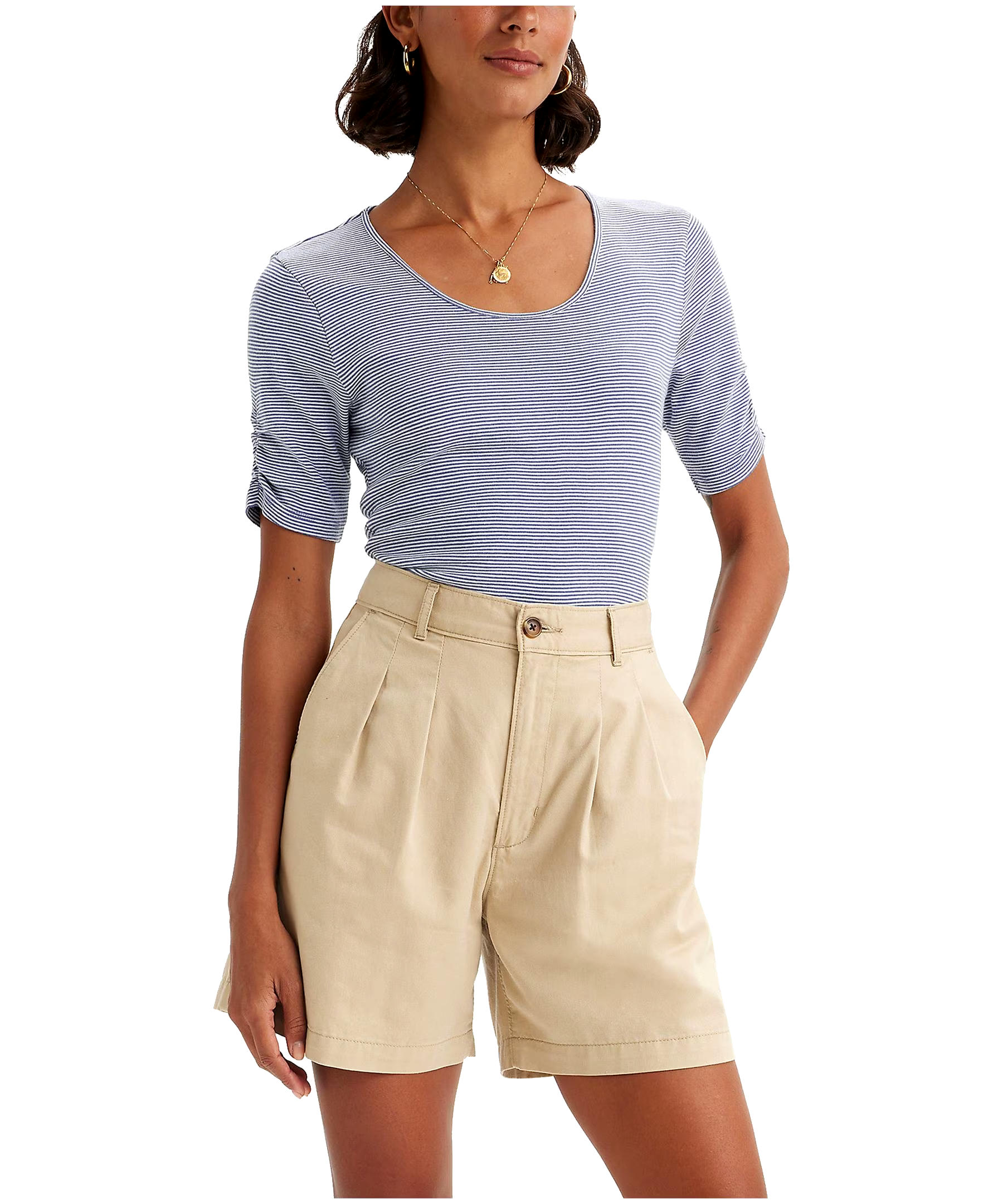 Levi's Women's Infinity Slim Fit Scoop Neck Ballet Top