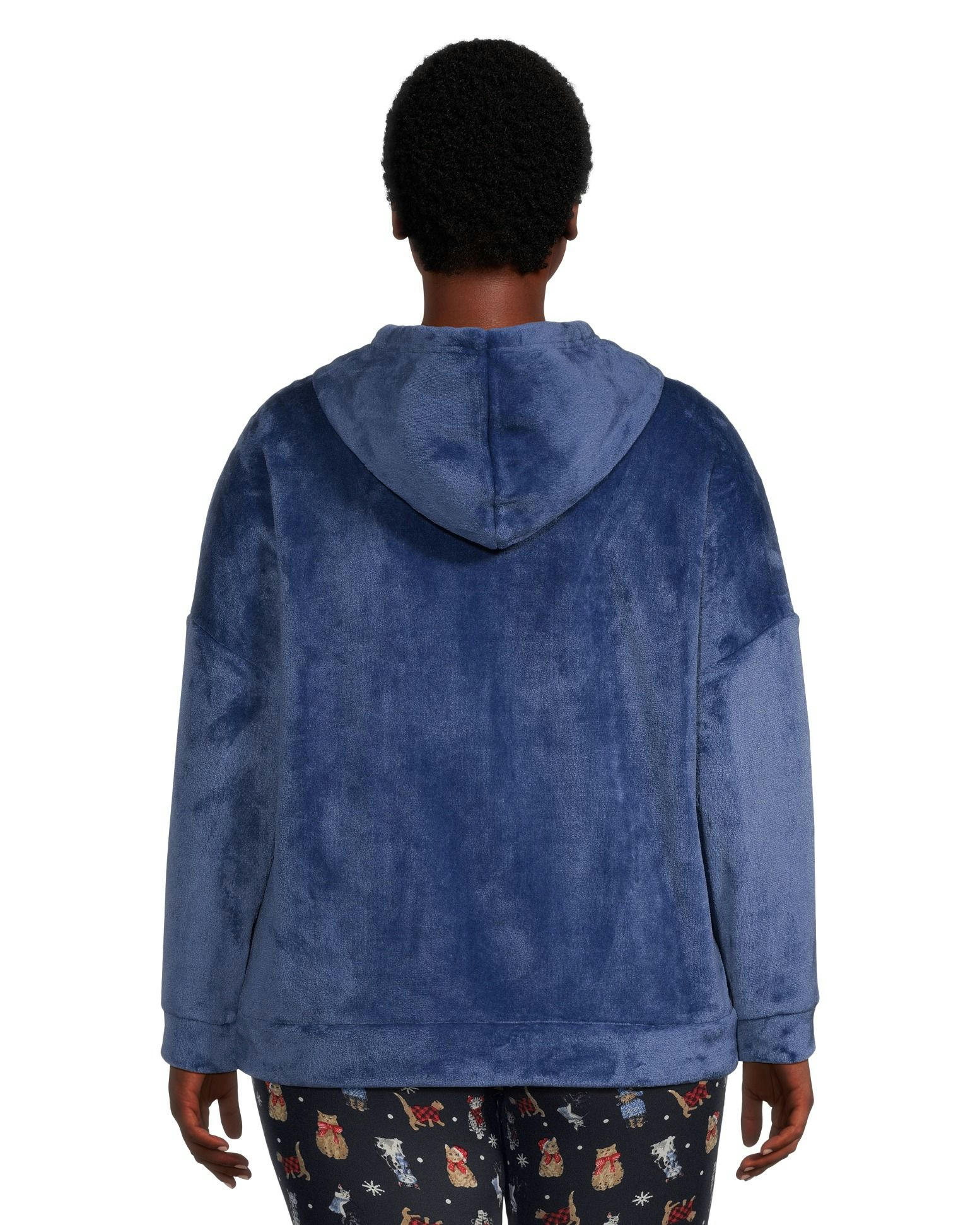 Denver Hayes Women's Plush Velour Hooded Shirt