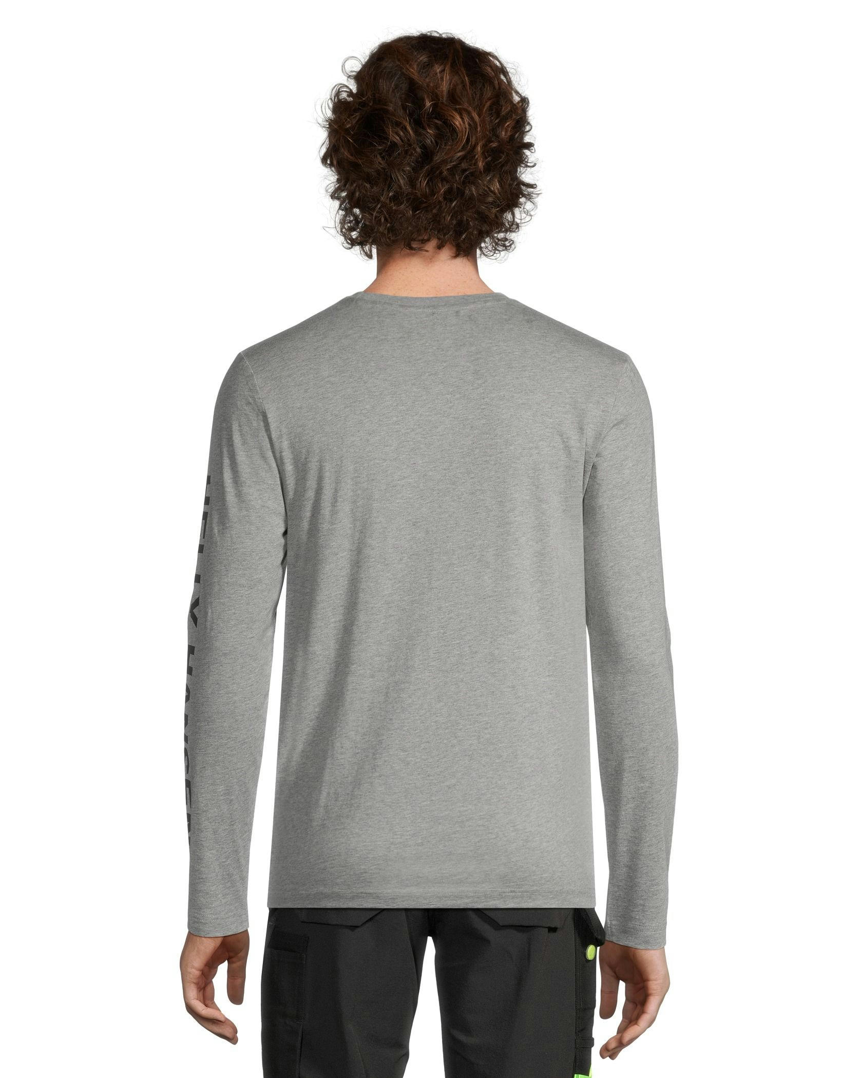 Helly Hansen Workwear Men's Sleeve Logo Cotton Long Sleeve T Shirt