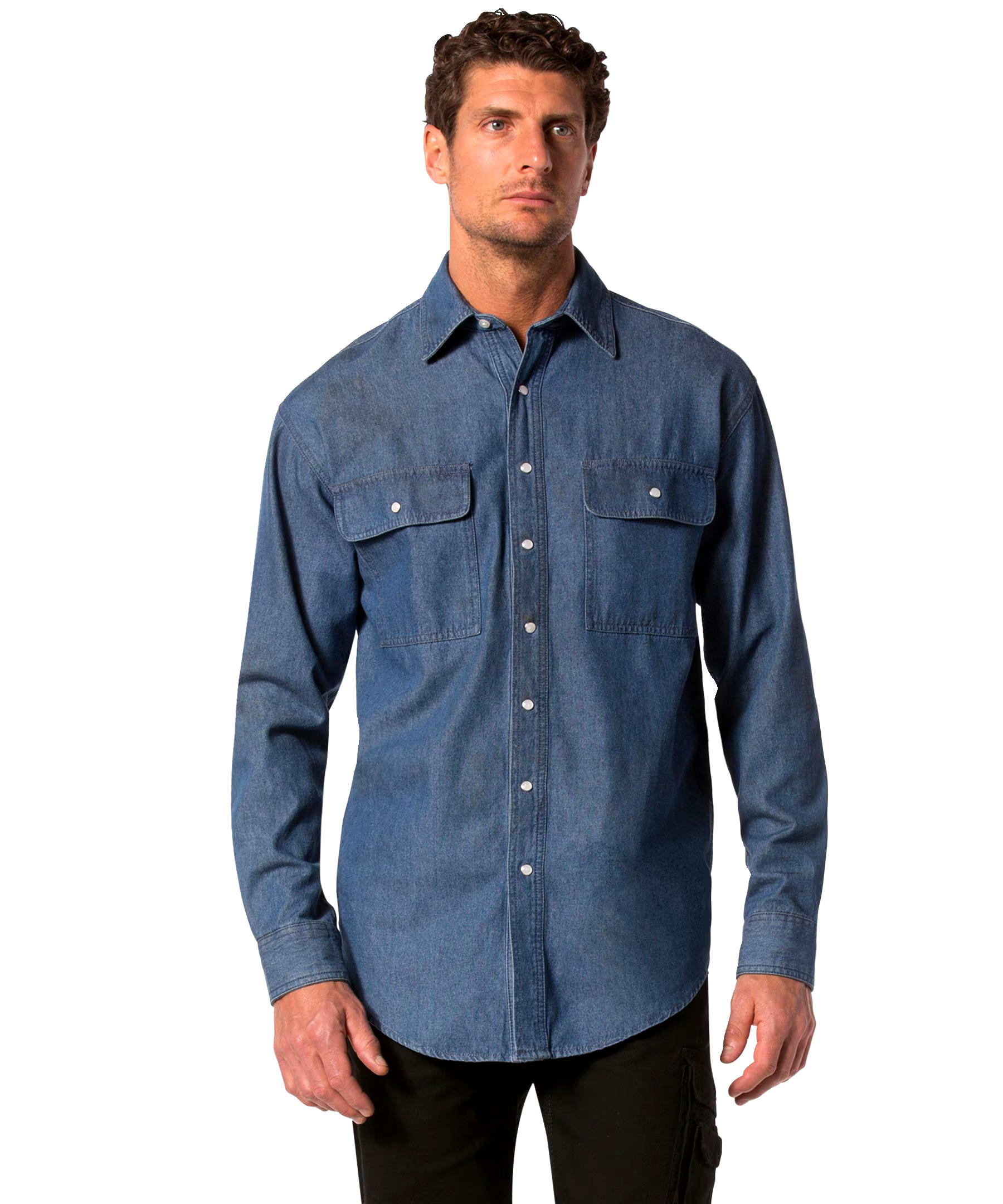 Dakota WorkPro Series Men's Snap Front Denim Work Shirt