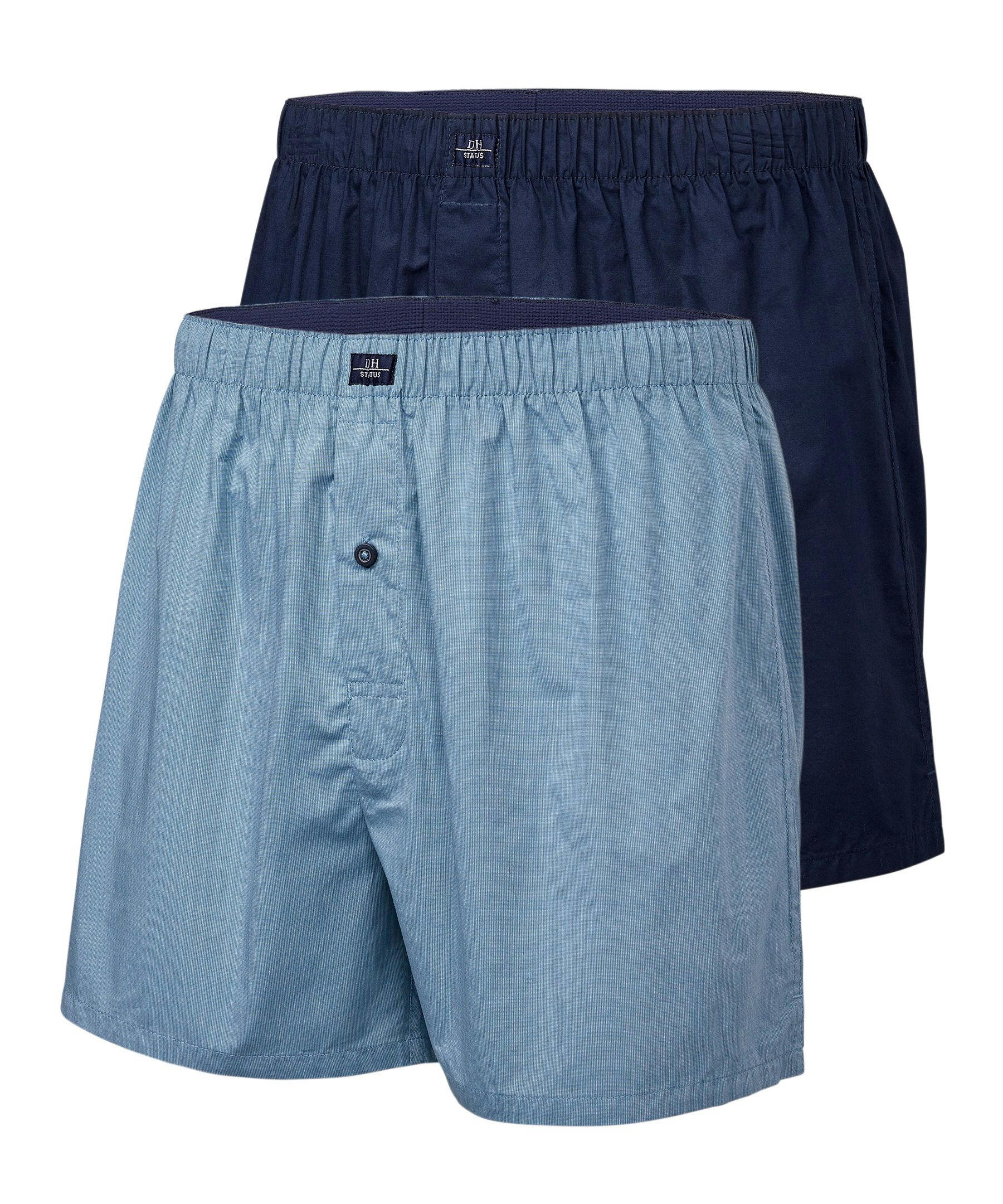 Denver Hayes Men's 2 Pack Woven Boxer