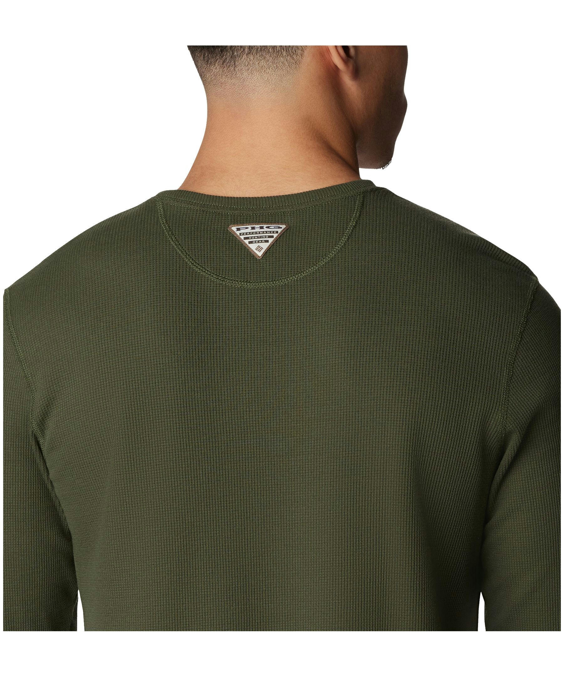 Columbia Men's Built For It Performance Hunting Gear Long Sleeve Waffle T Shirt