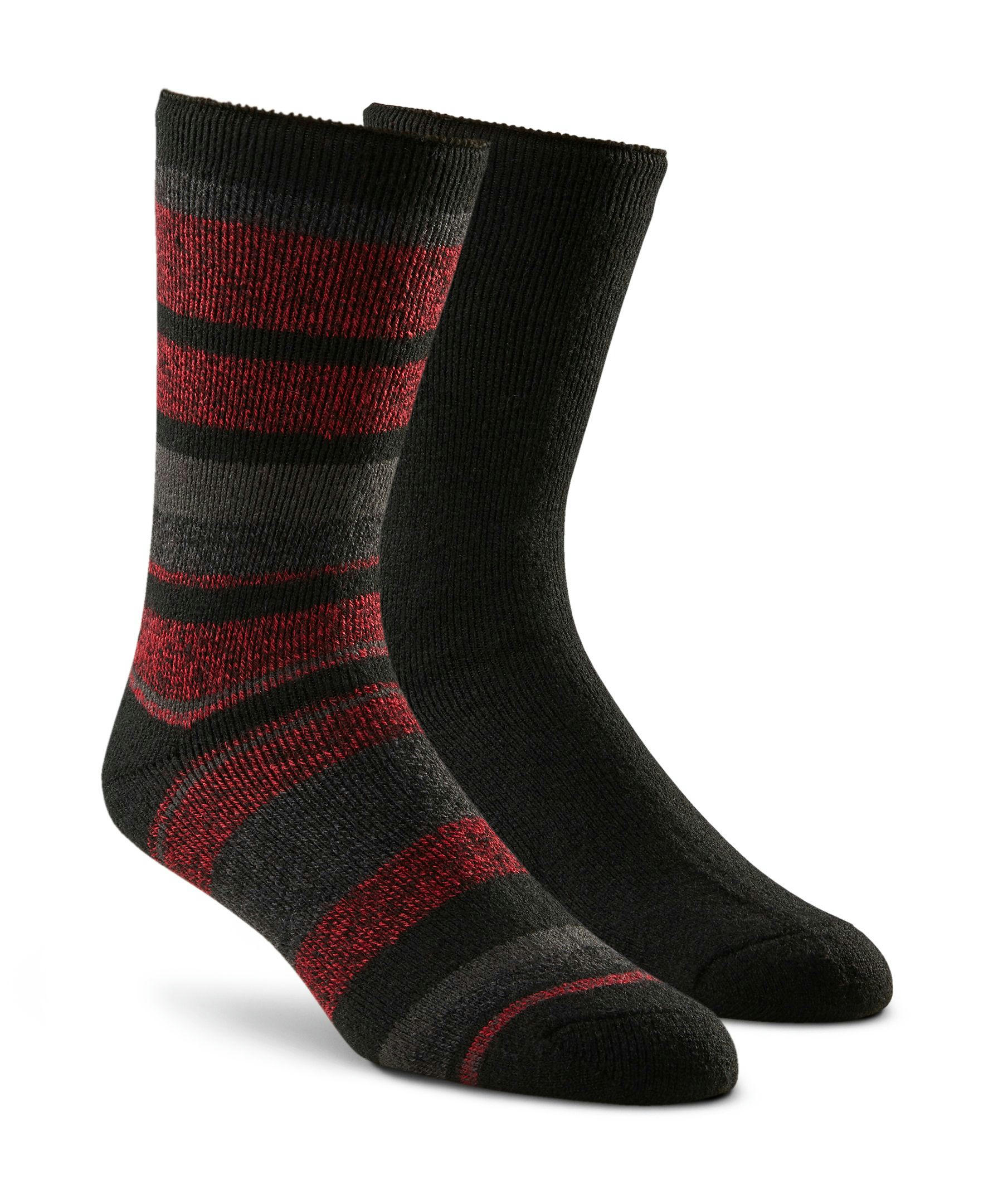 WindRiver Men's T-Max Heat 2 Pack Lightweight Thermal Boot Socks