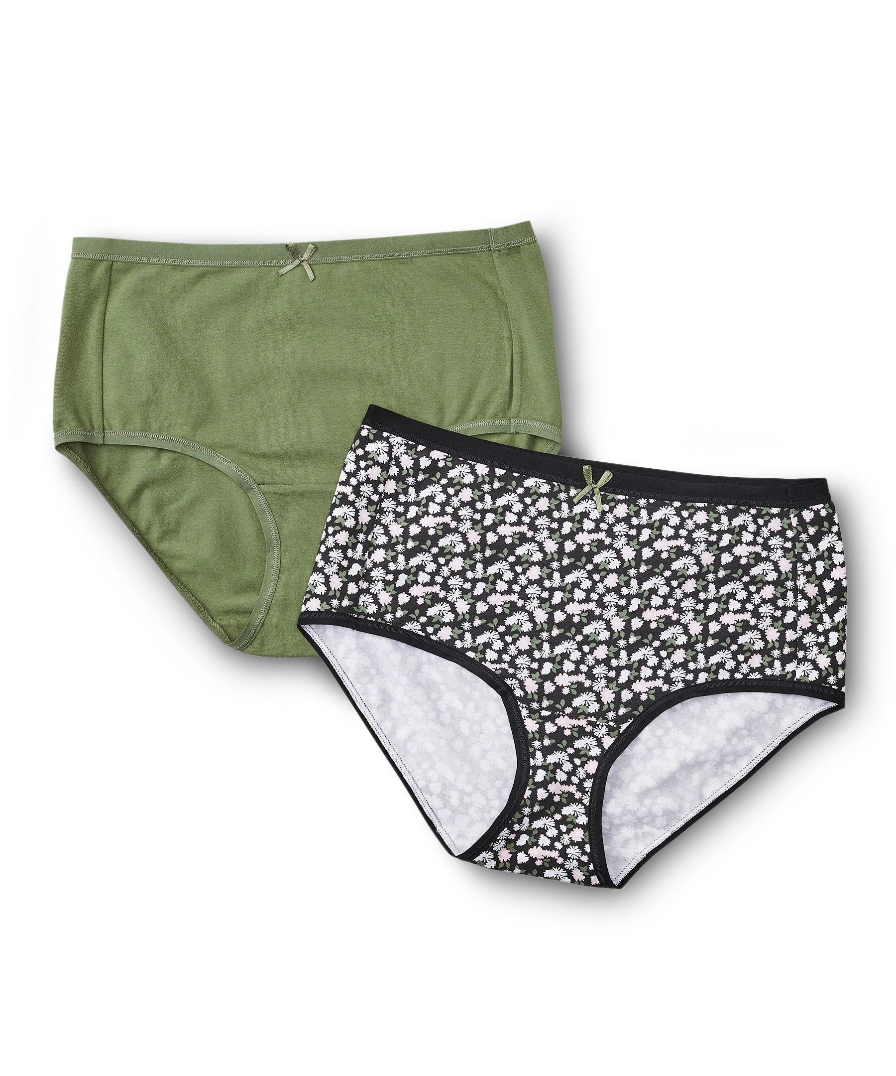 Denver Hayes Women's 2 Pack Cotton Stretch Modern Brief Underwear