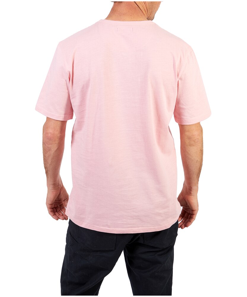 Men's 2 Button Short Sleeve Slub Henley Shirt